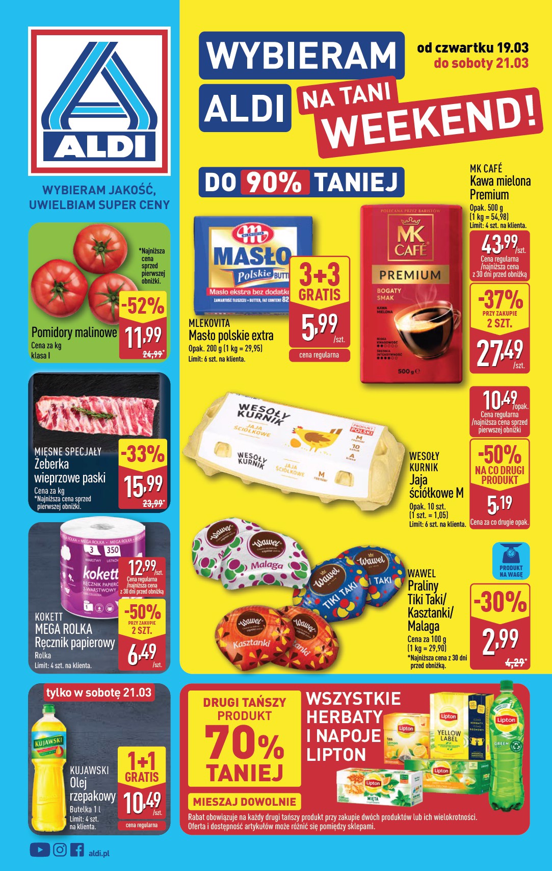 aldi - Gazetka ALDI - Oferta weekendowa - ważna od 19.03.2026 do 21.03.2026