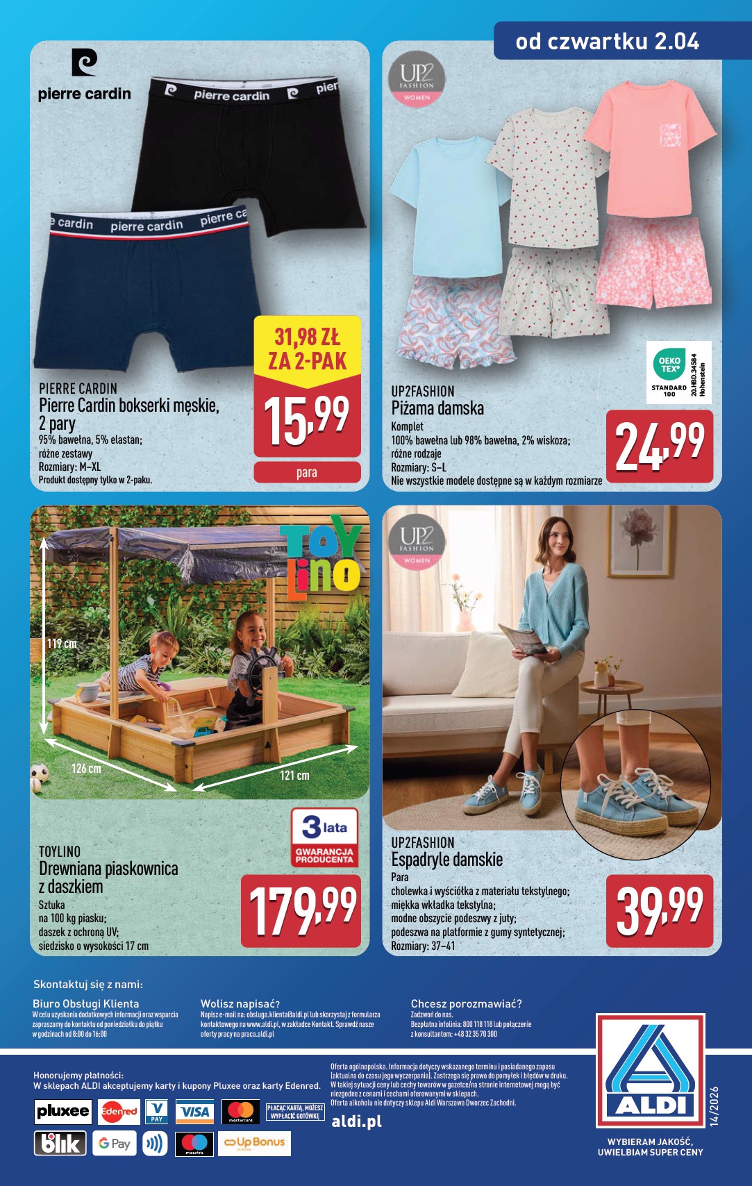 aldi - Gazetka ALDI - Artykuły przemysłowe i tekstylia - ważna od 31.03.2026 do 02.04.2026 - page: 14