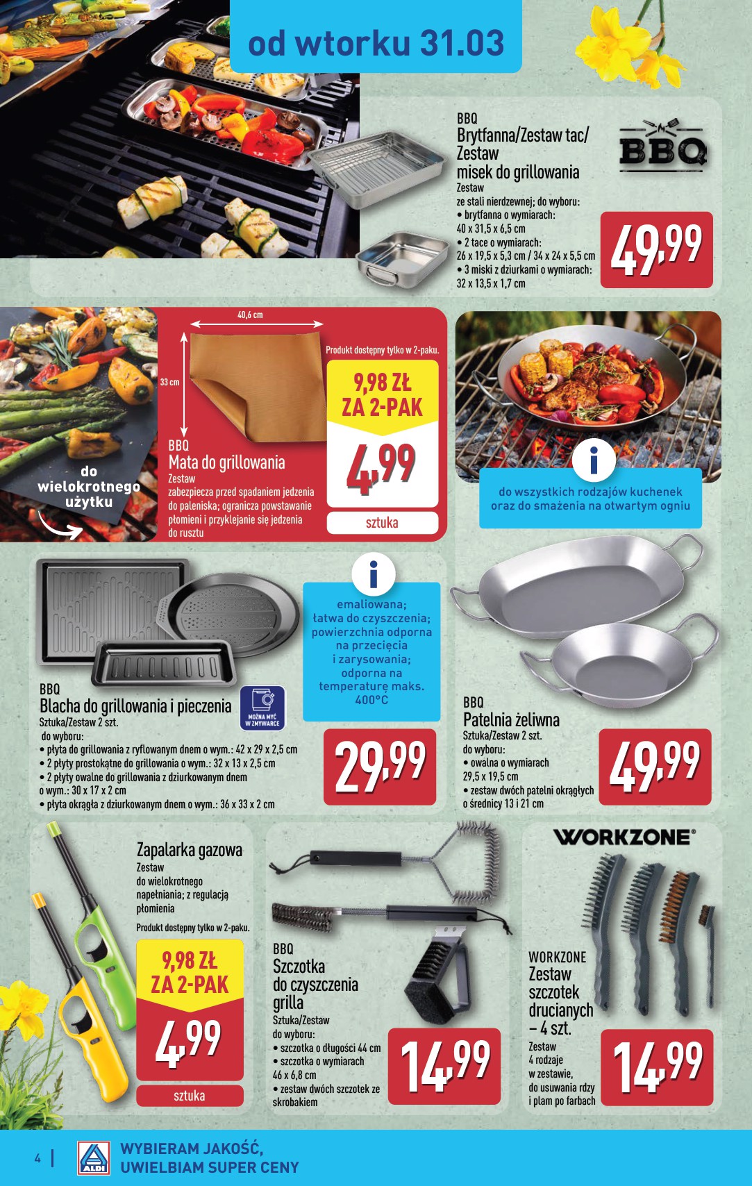 aldi - Gazetka ALDI - Artykuły przemysłowe i tekstylia - ważna od 31.03.2026 do 02.04.2026 - page: 4