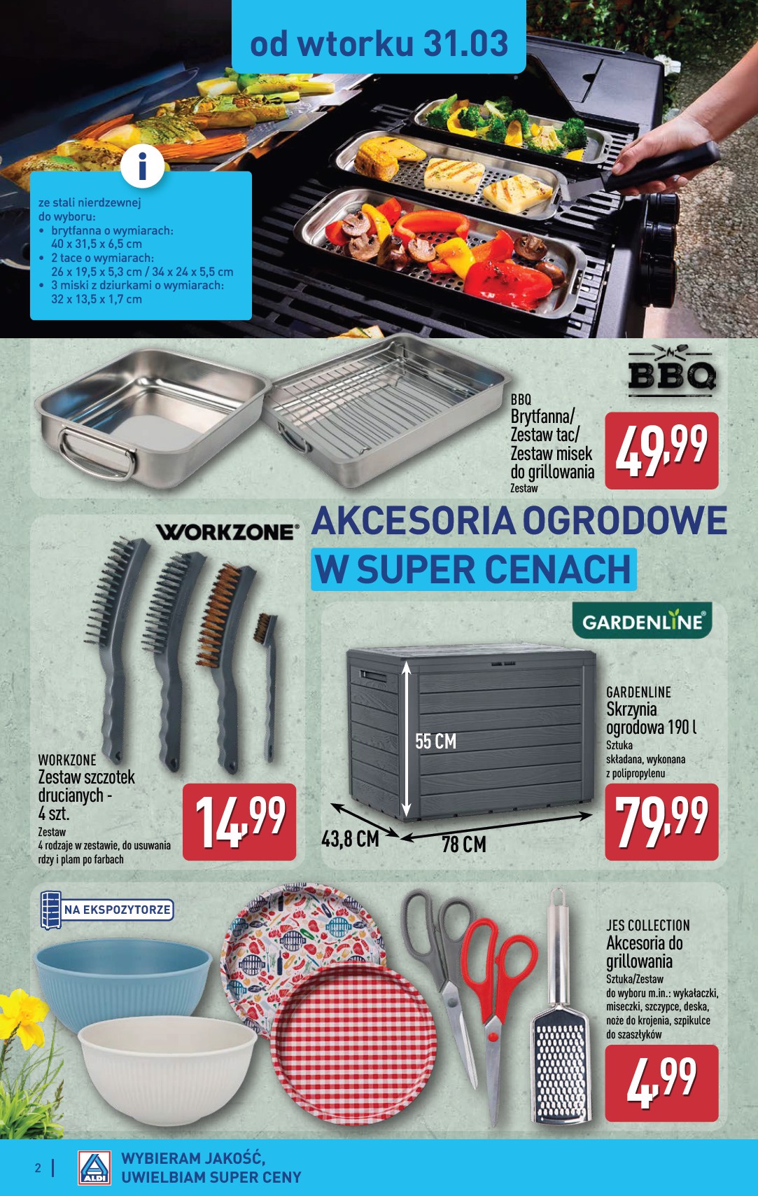 aldi - Gazetka ALDI - Artykuły przemysłowe i tekstylia - ważna od 31.03.2026 do 02.04.2026 - page: 2