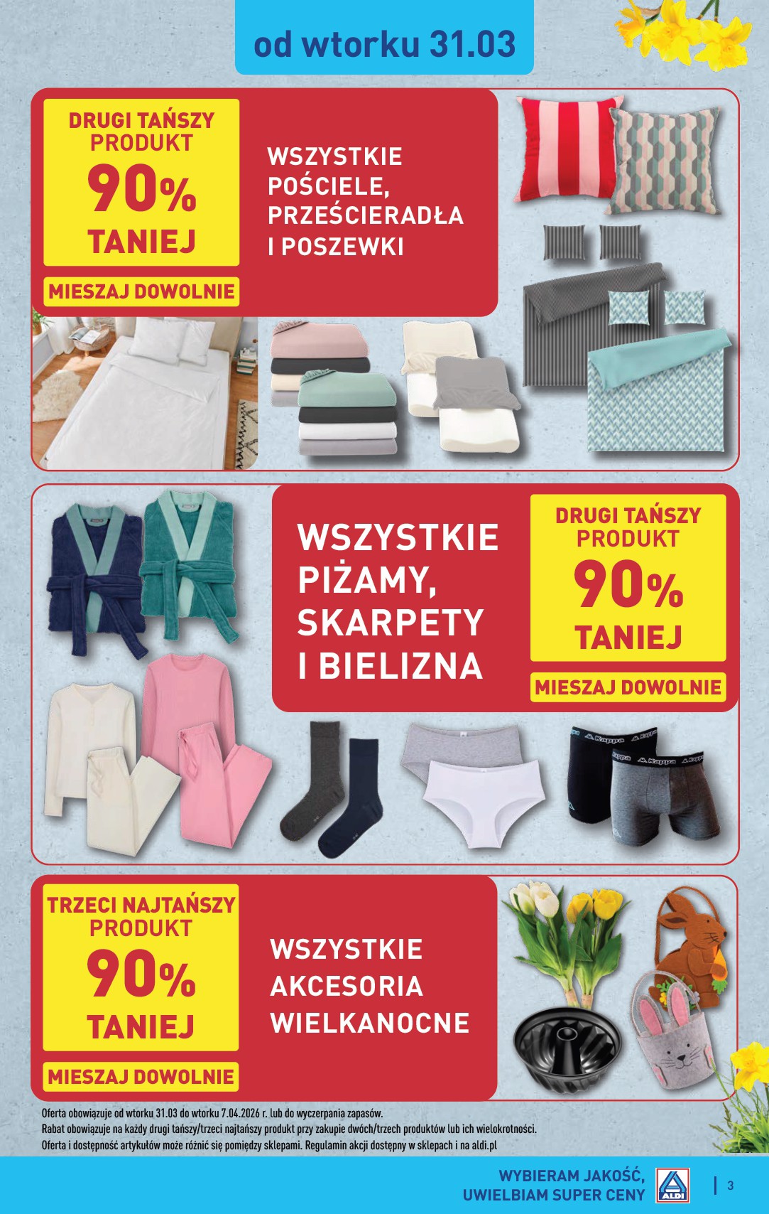 aldi - Gazetka ALDI - Artykuły przemysłowe i tekstylia - ważna od 31.03.2026 do 02.04.2026 - page: 3