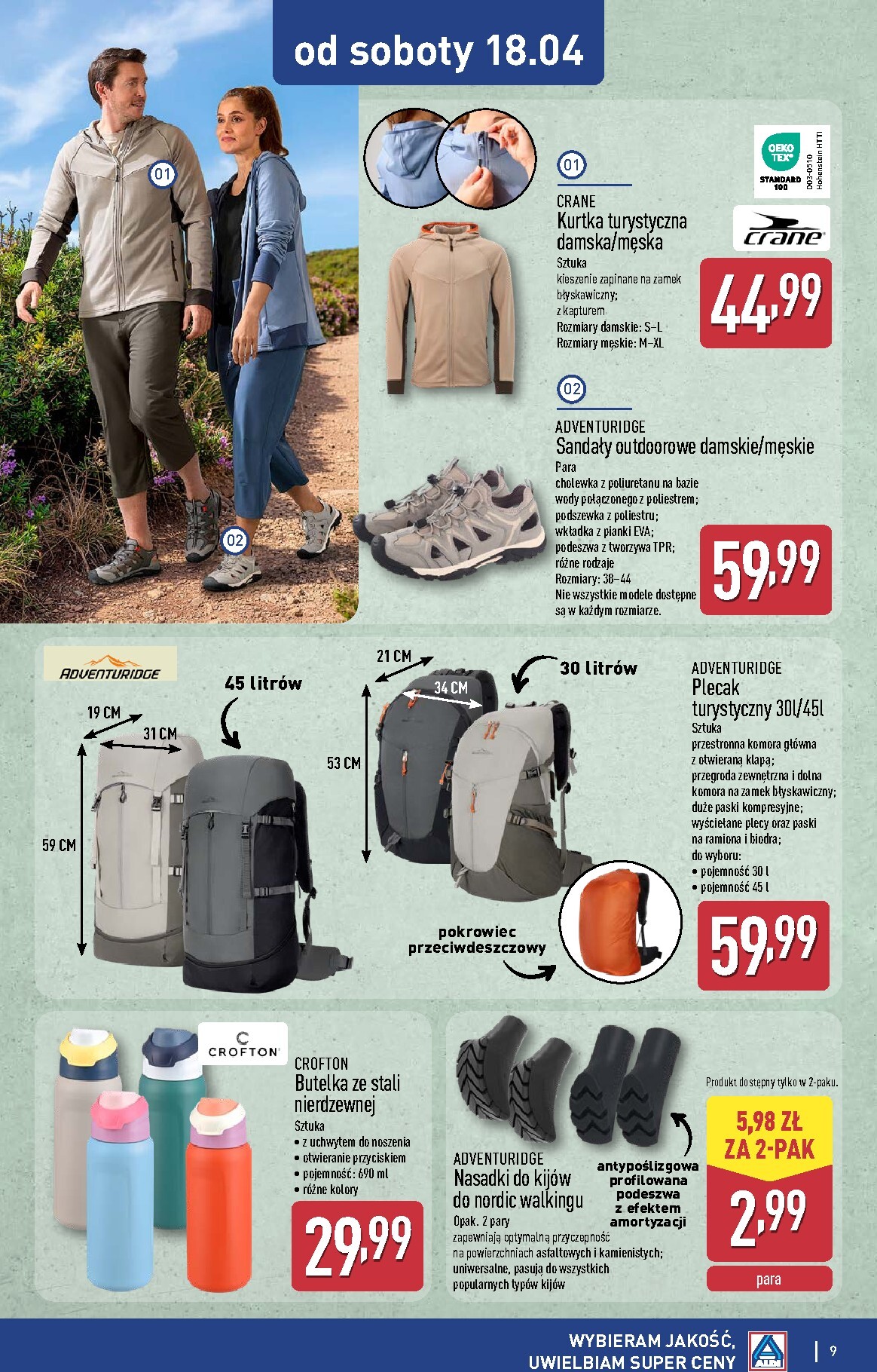 aldi - Nowa gazetka ALDI - Sportowa Moda ważna od 15.04.2026 do 18.04.2026 - page: 9