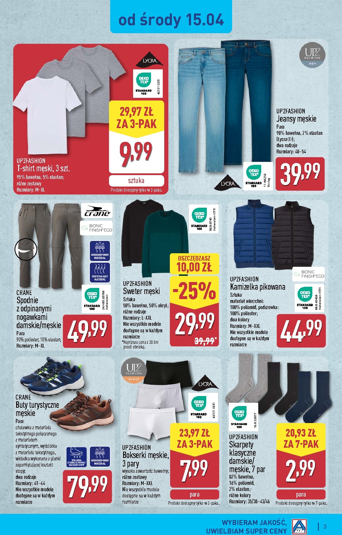 aldi - Nowa gazetka ALDI - Sportowa Moda ważna od 15.04.2026 do 18.04.2026 - page: 3