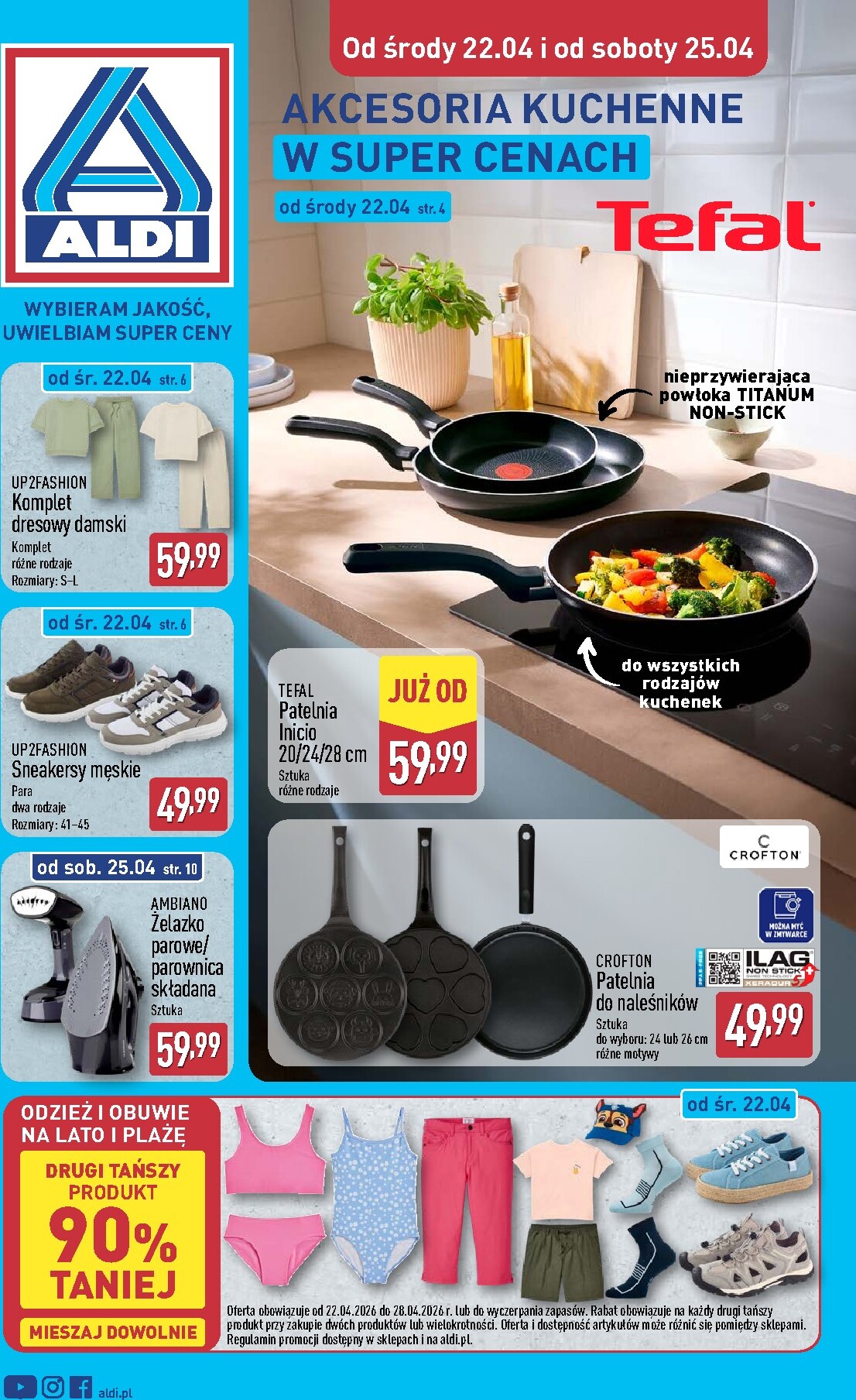 aldi - Nowa gazetka ALDI - Akcesoria Kuchenne ważna od 22.04.2026 do 25.04.2026 - page: 1