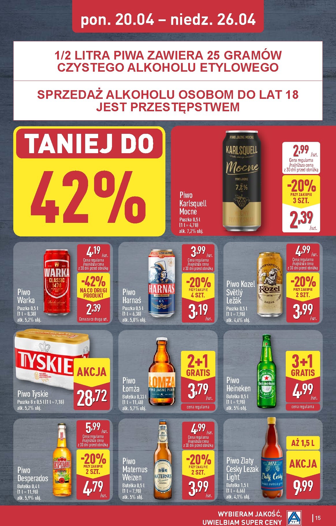 aldi - Aktualna gazetka ALDI ważna od 20.04.2026 do 26.04.2026 - page: 15