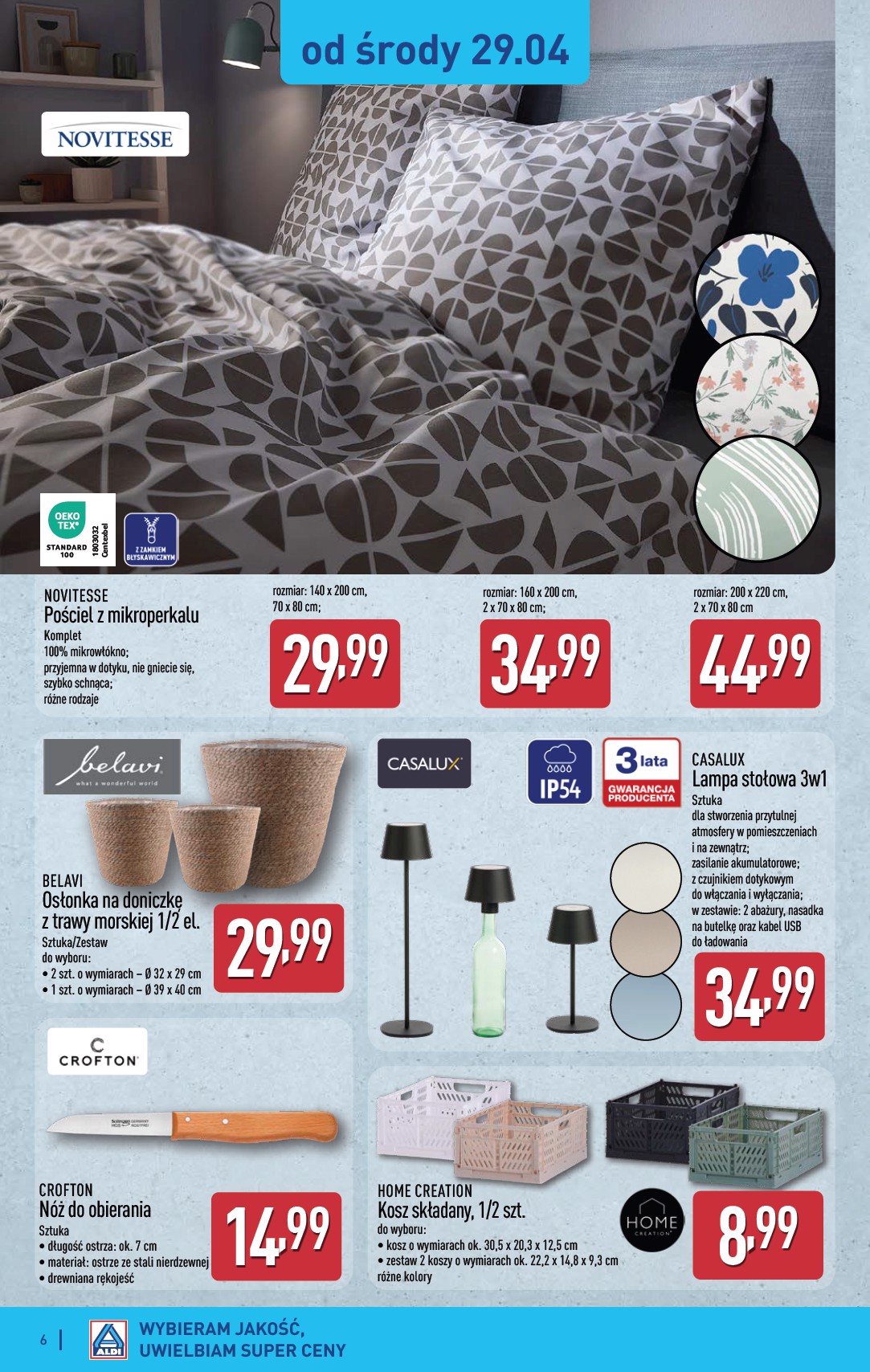 aldi - Nowa gazetka ALDI - Artykuły przemysłowe i tekstylia ważna od 29.04.2026 do 02.05.2026 - page: 6