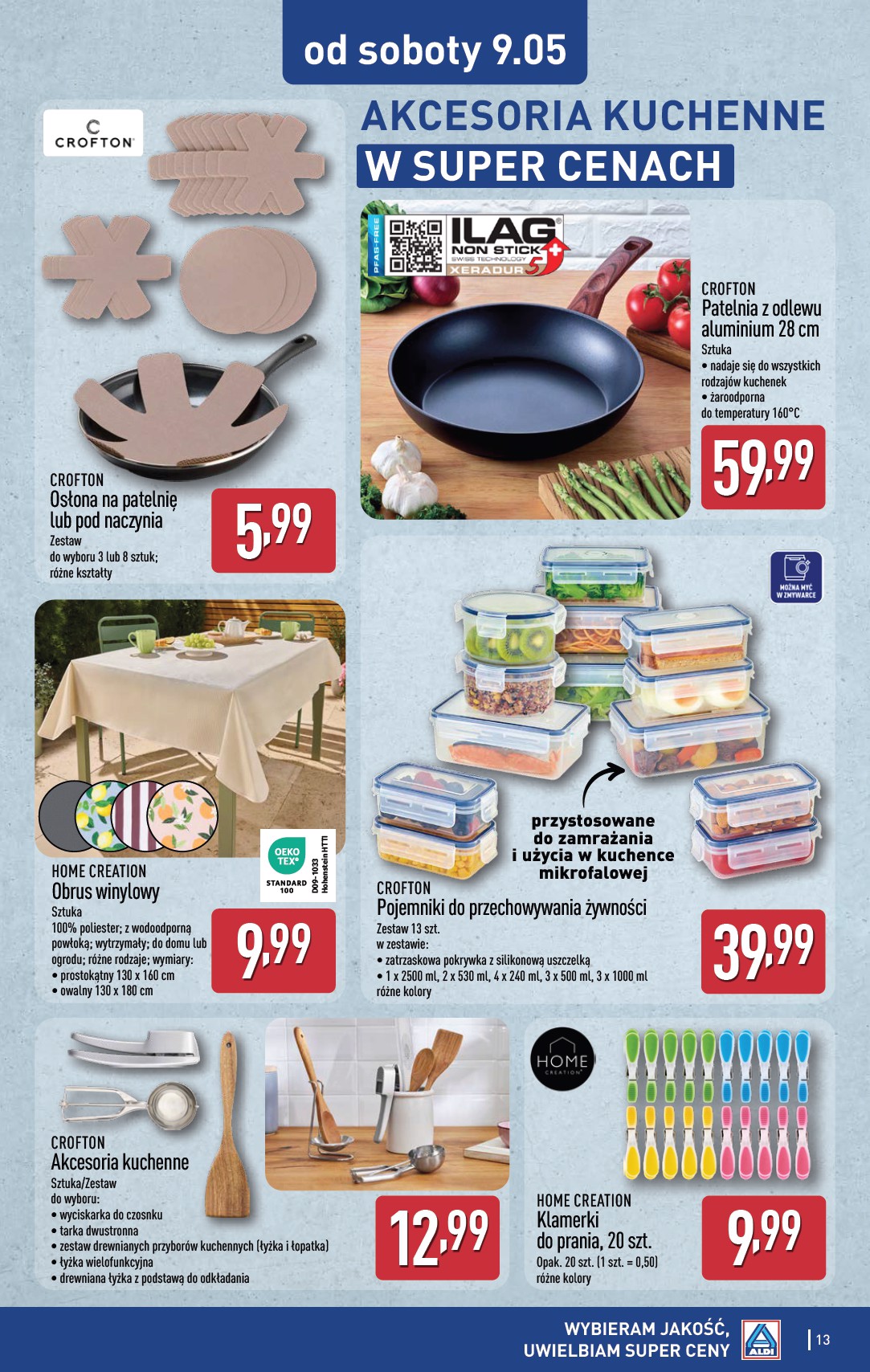 aldi - Nowa gazetka ALDI - Artykuły przemysłowe i tekstylia ważna od 06.05.2026 do 09.05.2026 - page: 13