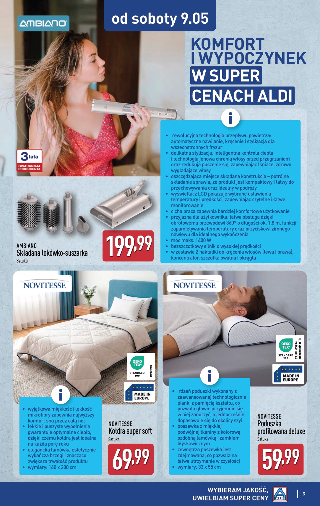 aldi - Nowa gazetka ALDI - Artykuły przemysłowe i tekstylia ważna od 06.05.2026 do 09.05.2026 - page: 9