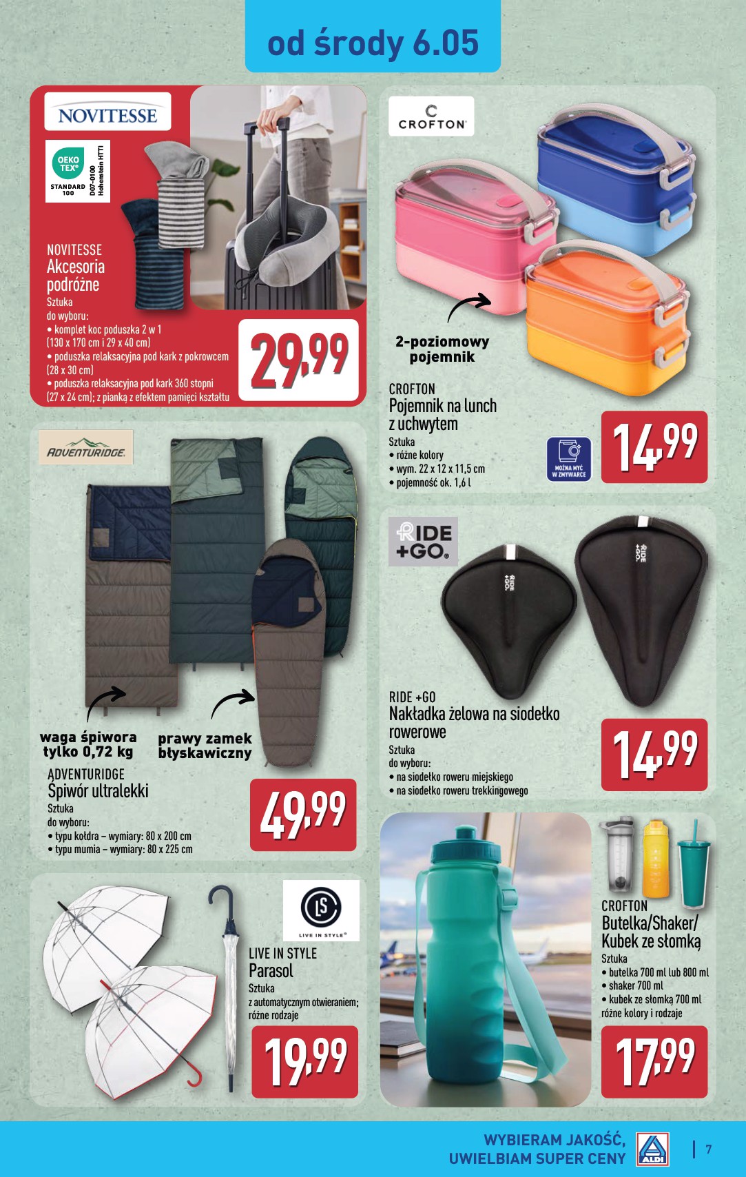 aldi - Nowa gazetka ALDI - Artykuły przemysłowe i tekstylia ważna od 06.05.2026 do 09.05.2026 - page: 7