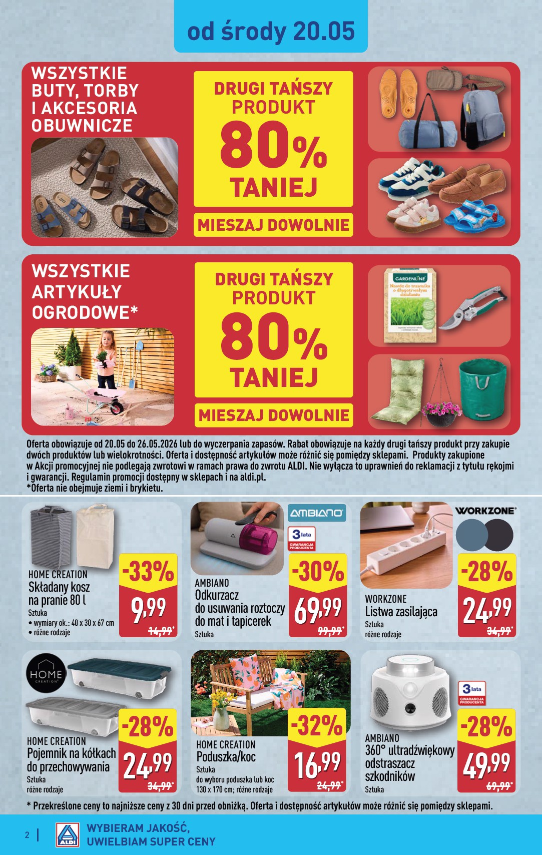 aldi - Nowa gazetka ALDI - Artykuły przemysłowe i tekstylia ważna od 20.05.2026 do 23.05.2026 - page: 2
