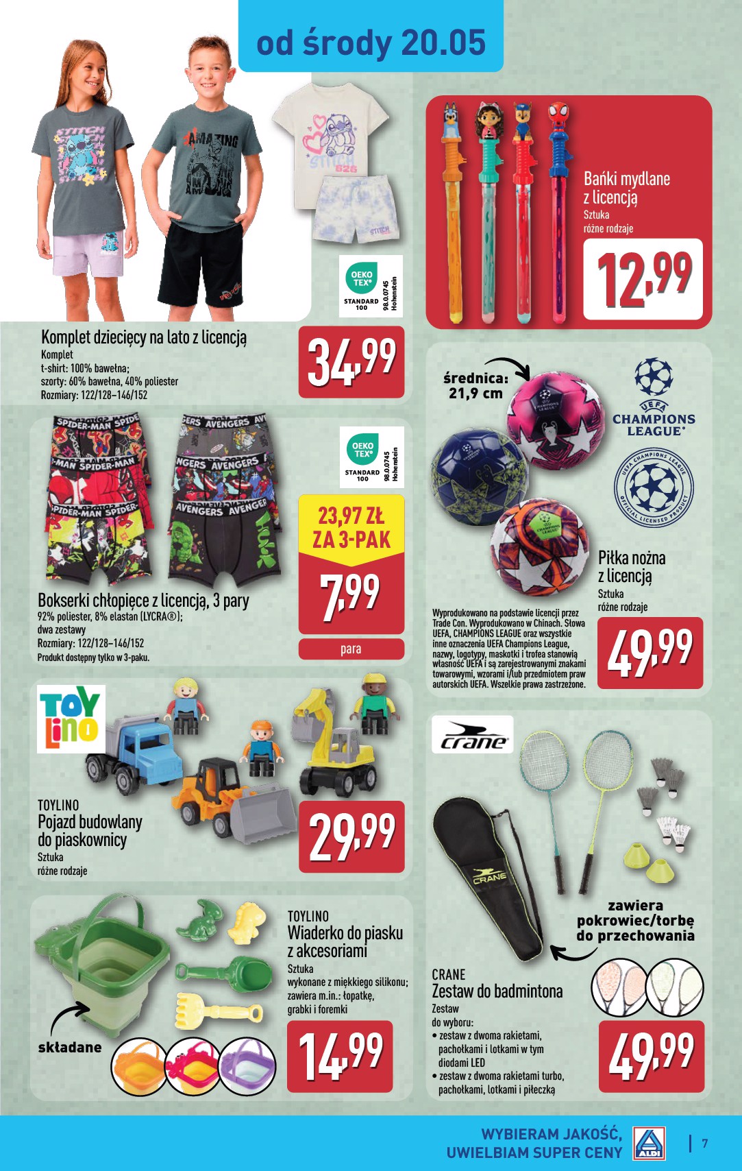 aldi - Nowa gazetka ALDI - Artykuły przemysłowe i tekstylia ważna od 20.05.2026 do 23.05.2026 - page: 7