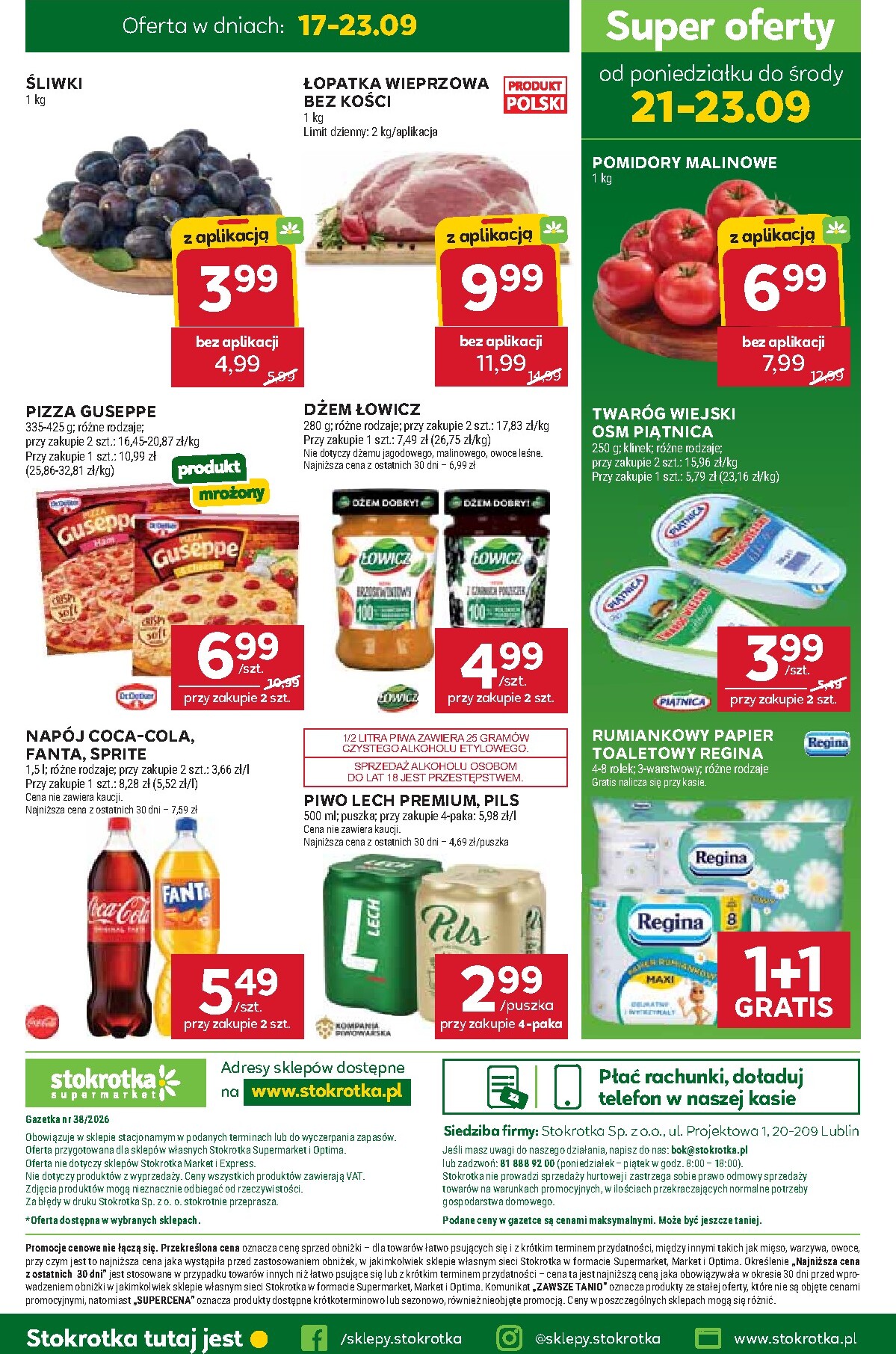 stokrotka - Aktualna gazetka Stokrotka - Supermarket ważna od 17.09.2026 do 23.09.2026 - page: 45