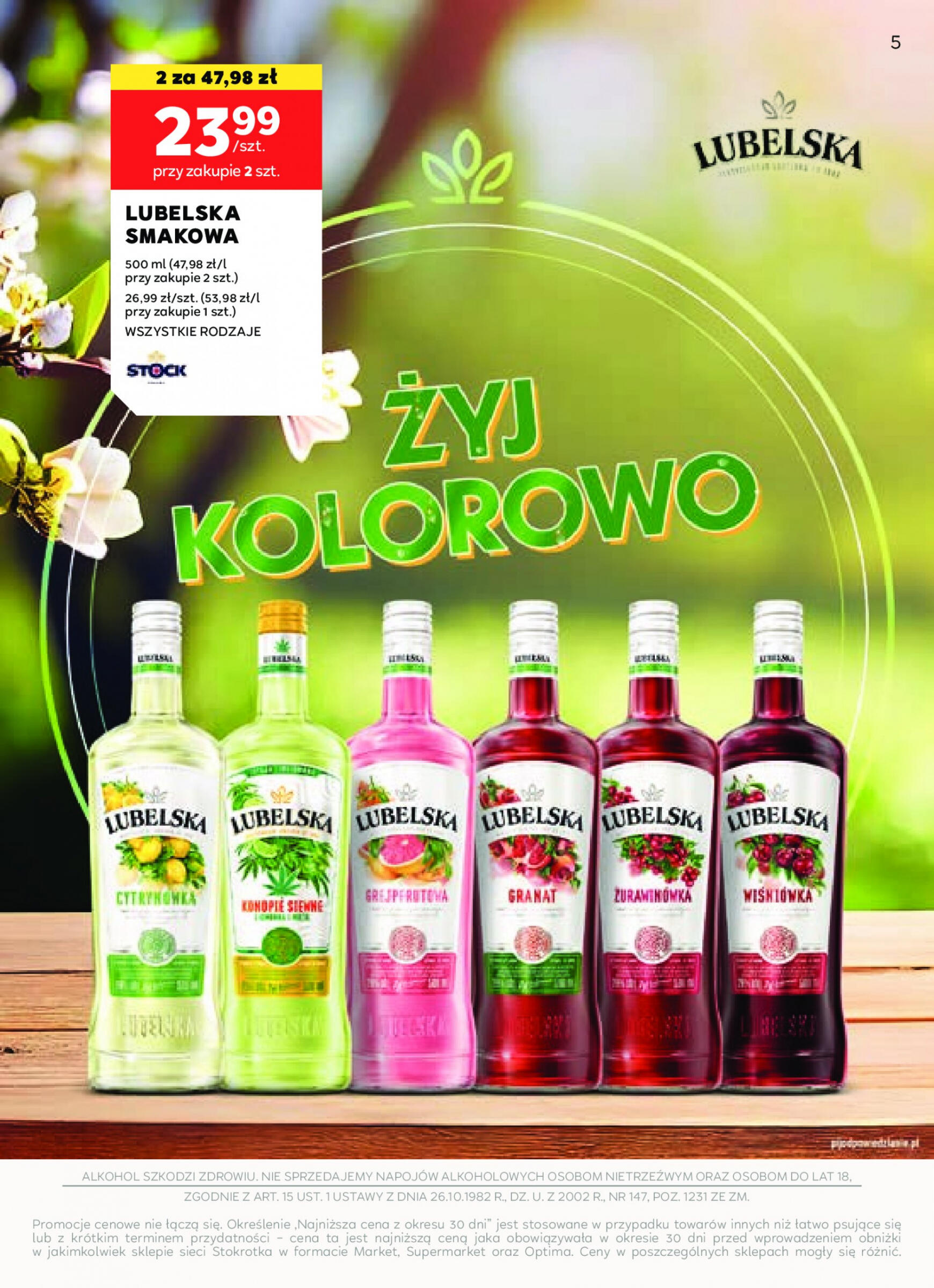 stokrotka - Stokrotka Supermarket - Oferta alkoholowa gazetka aktualna ważna od 25.04. - 22.05. - page: 5