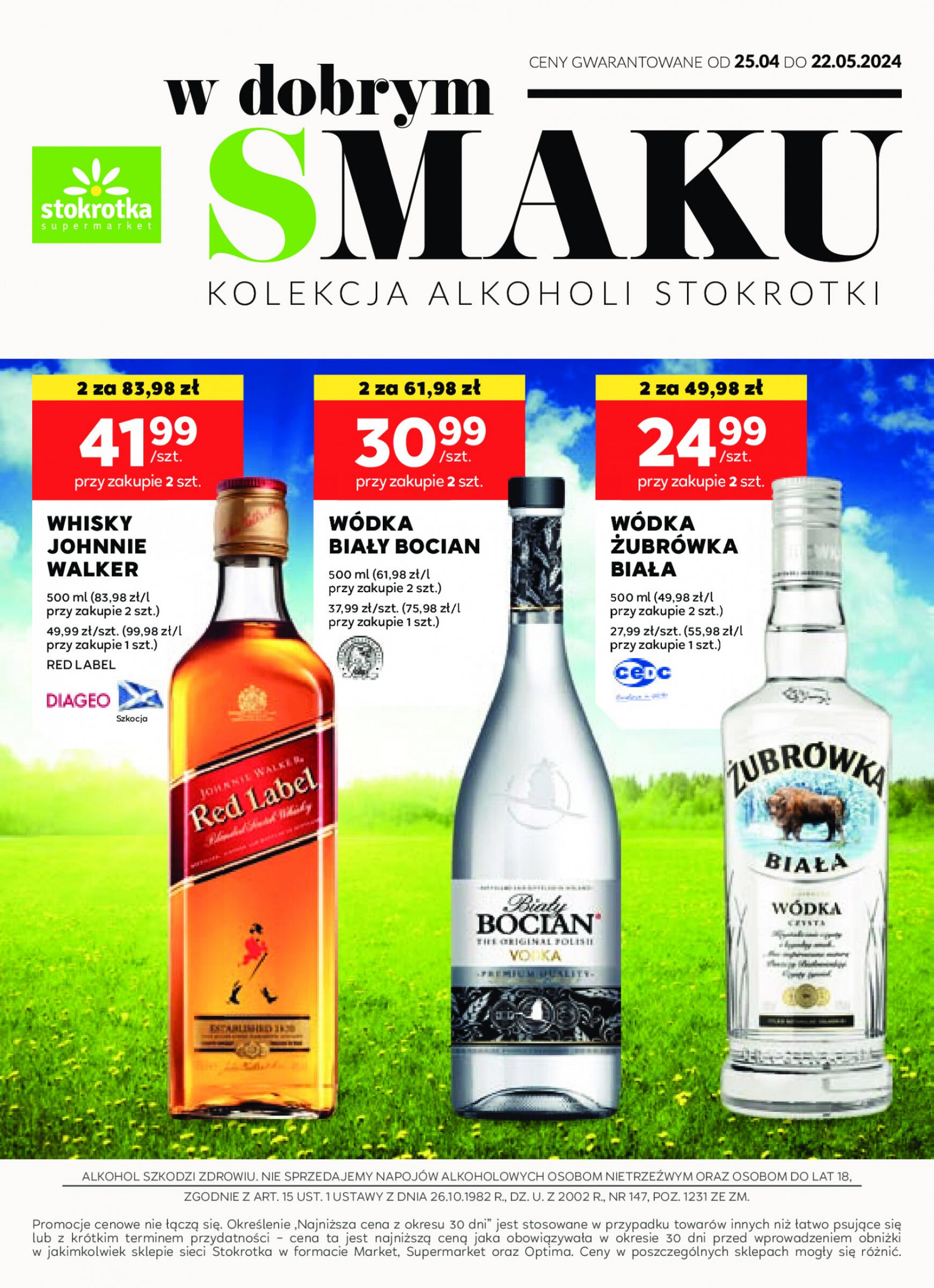 stokrotka - Stokrotka Supermarket - Oferta alkoholowa gazetka aktualna ważna od 25.04. - 22.05. - page: 1