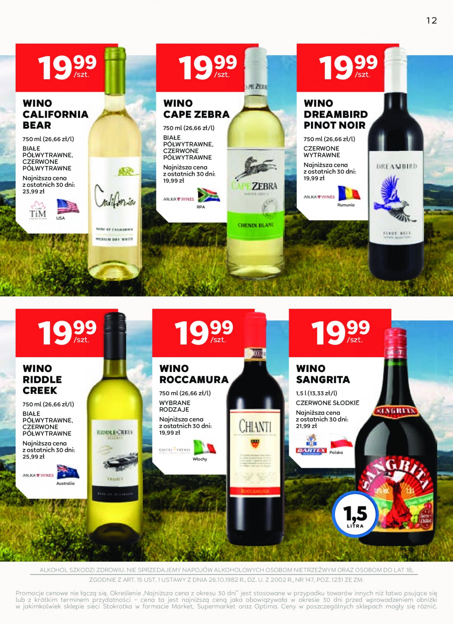 stokrotka - Stokrotka - Oferta alkoholowa gazetka aktualna ważna od 18.07. - 12.08. - page: 12