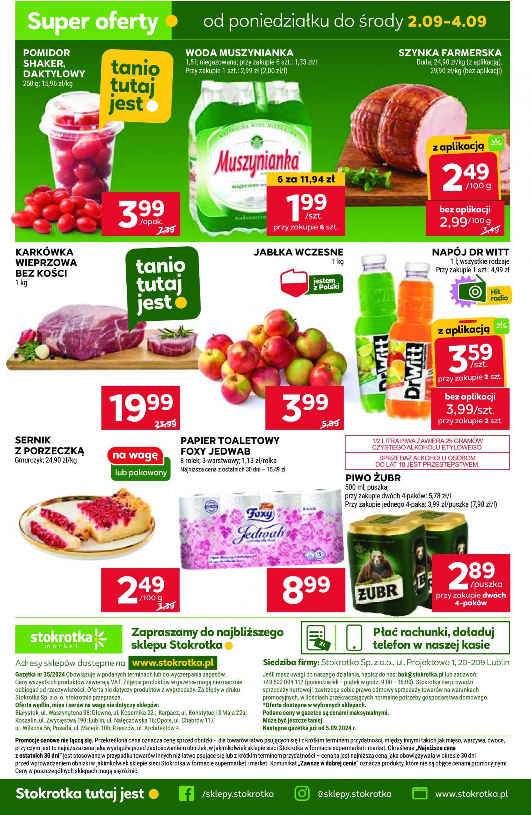 stokrotka - Aktualna Stokrotka - Market gazetka ważna od 29.08. - 04.09. - page: 19