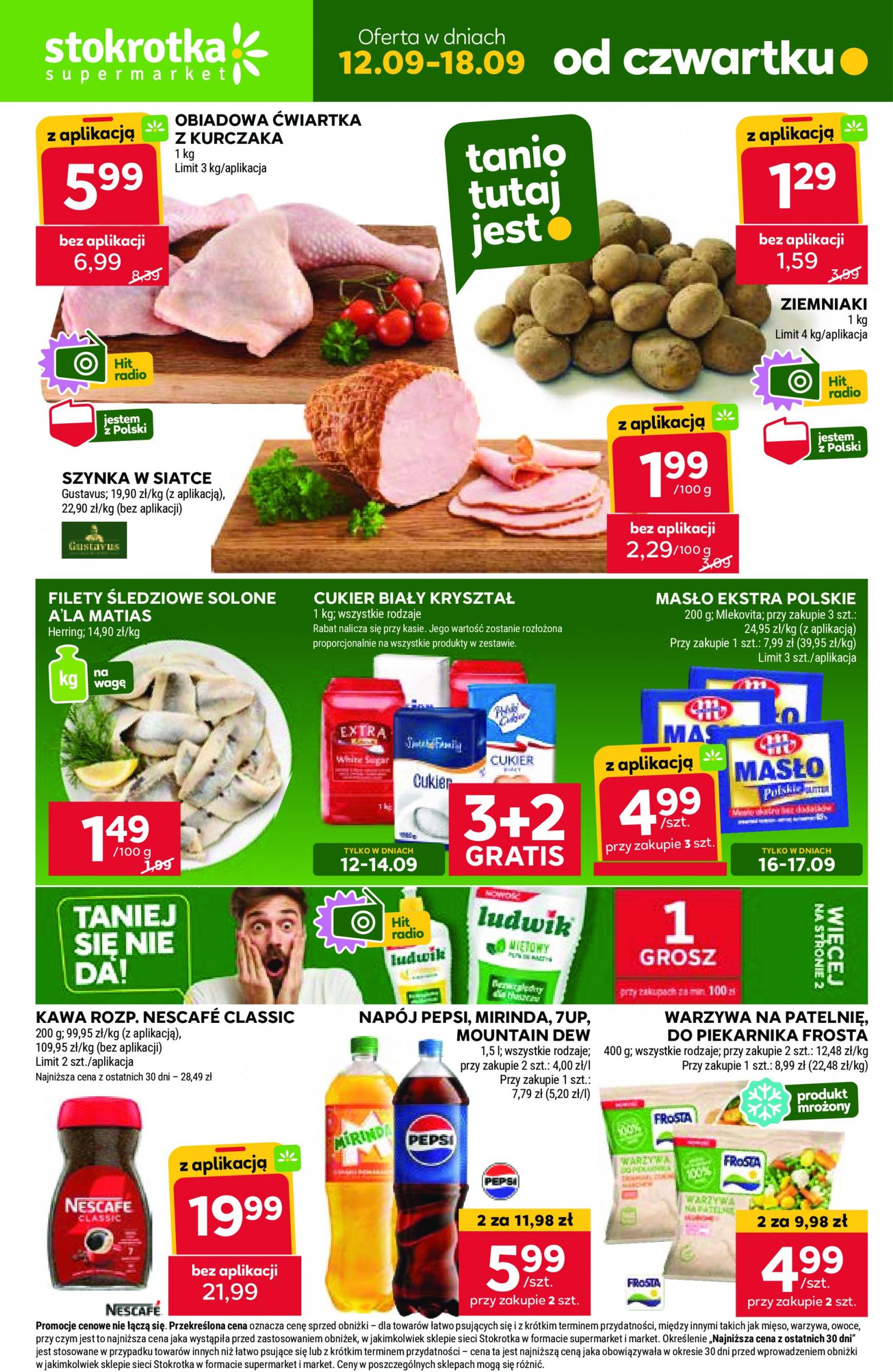 stokrotka - Aktualna Stokrotka - Supermarket gazetka ważna od 12.09. - 18.09. - page: 1