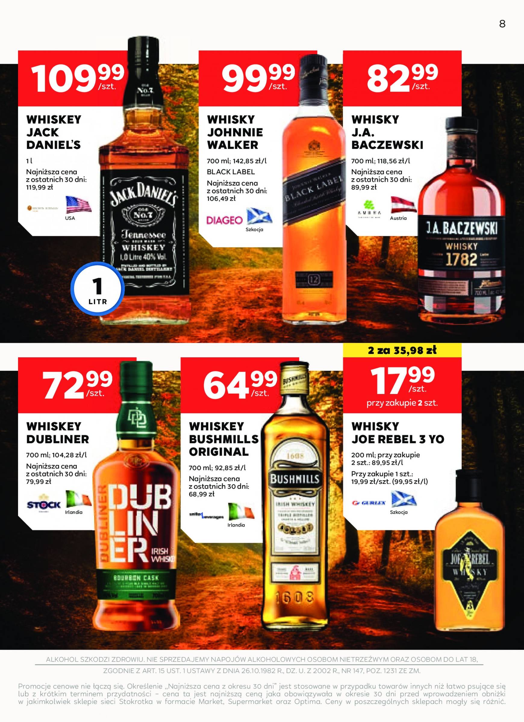 stokrotka - Aktualna Stokrotka - Oferta alkoholowa gazetka ważna od 12.09. - 09.10. - page: 8