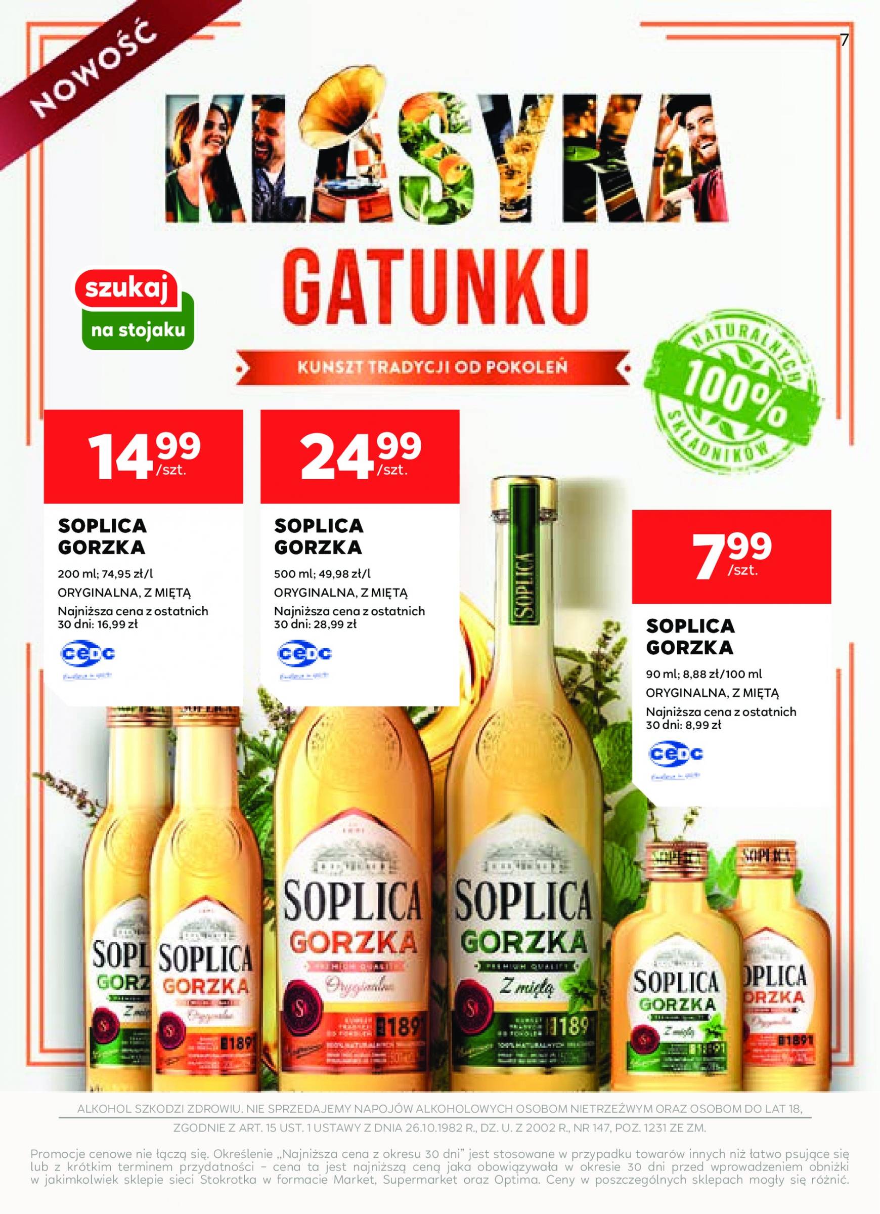 stokrotka - Aktualna Stokrotka - Oferta alkoholowa gazetka ważna od 12.09. - 09.10. - page: 7