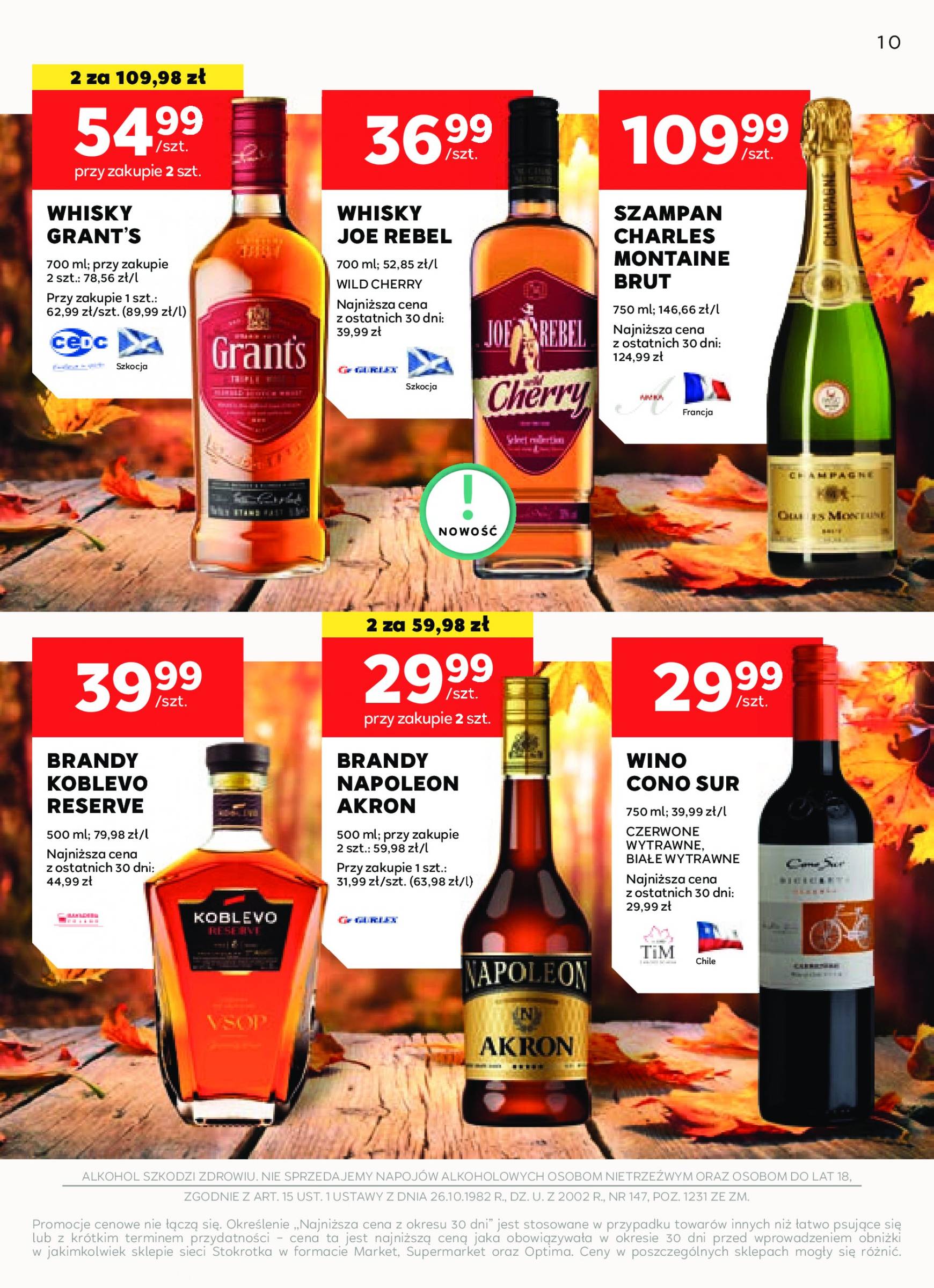 stokrotka - Aktualna Stokrotka - Oferta alkoholowa gazetka ważna od 12.09. - 09.10. - page: 10