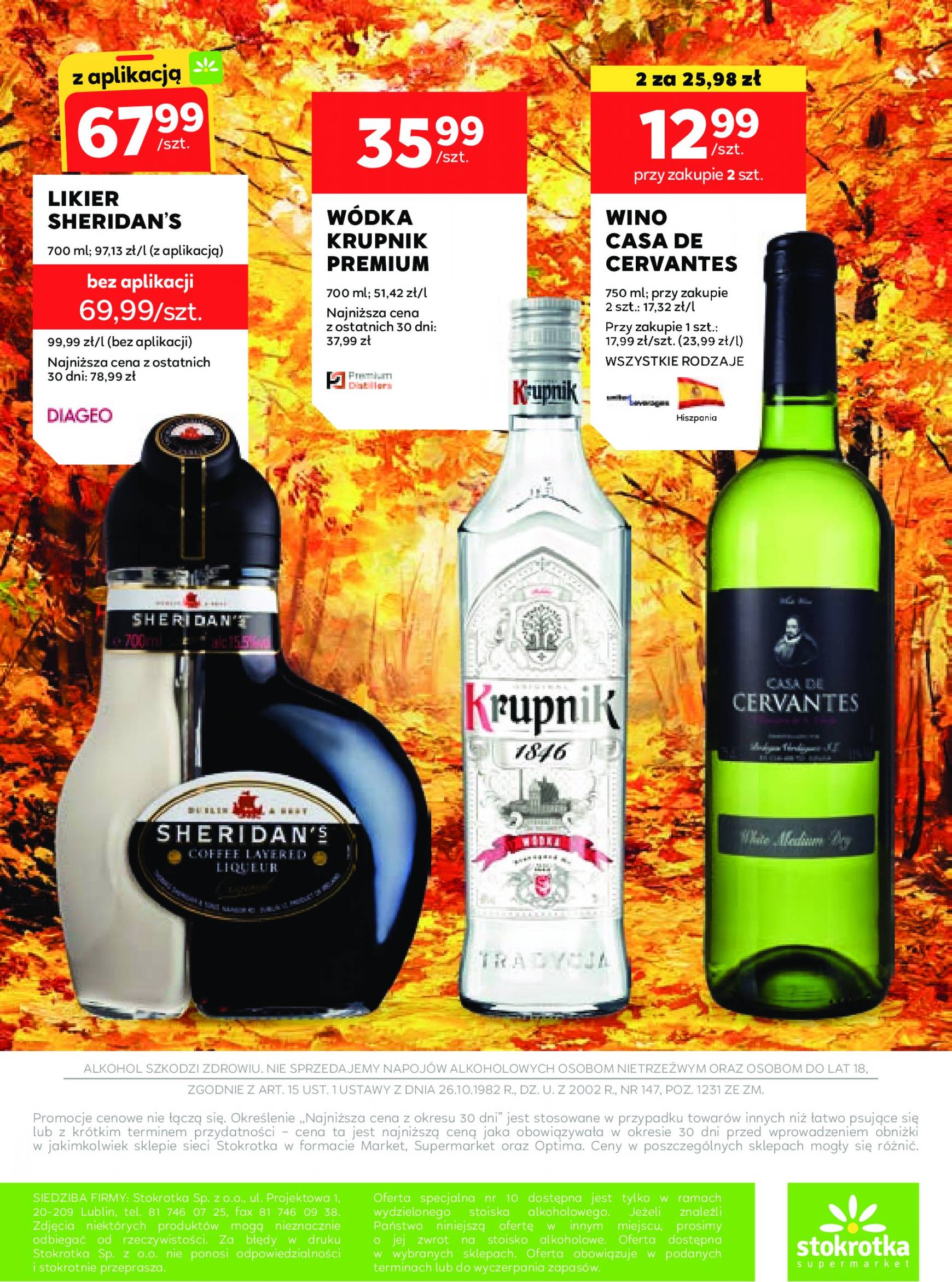 stokrotka - Aktualna Stokrotka - Oferta alkoholowa gazetka ważna od 12.09. - 09.10. - page: 16