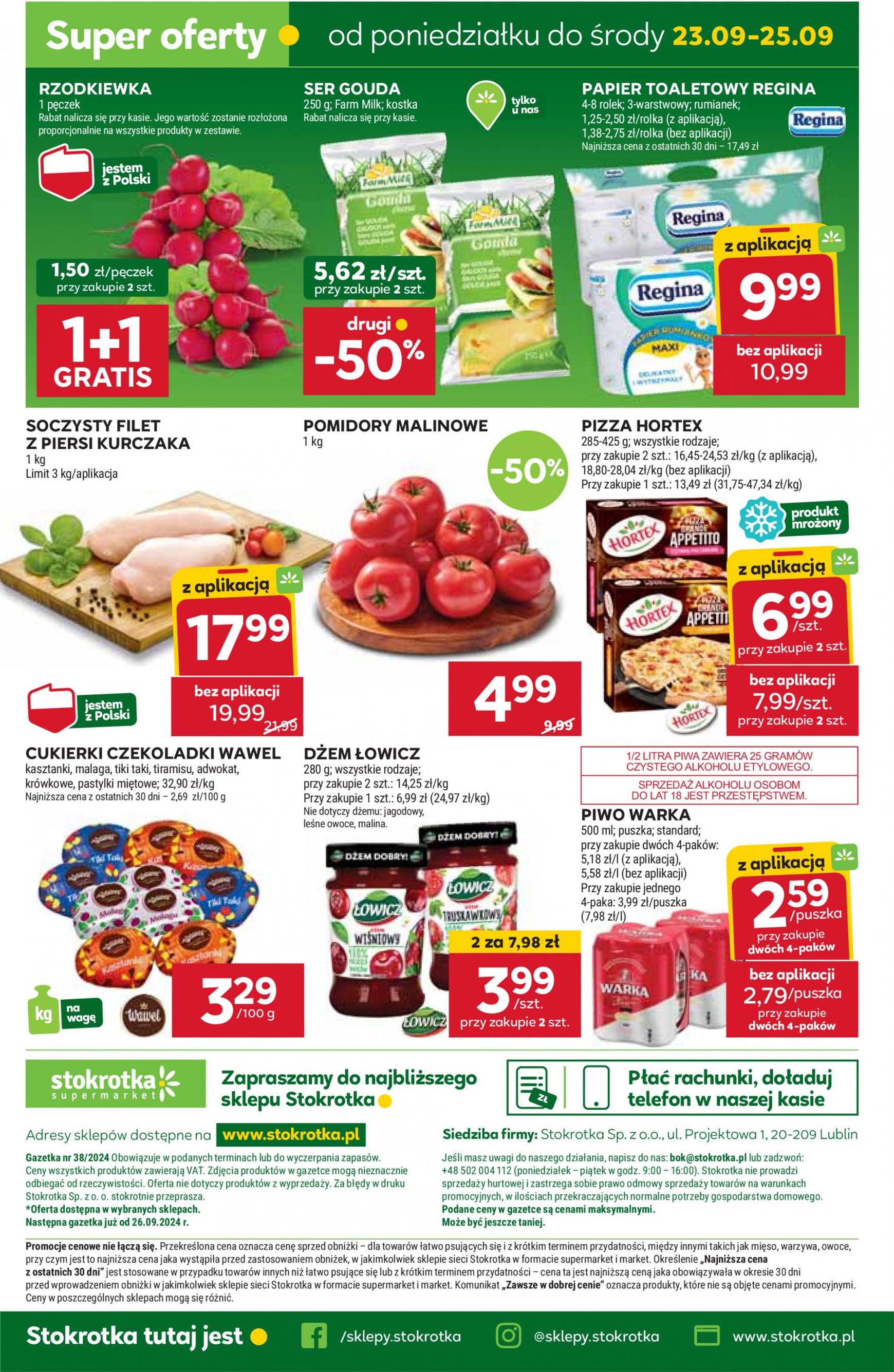 stokrotka - Aktualna Stokrotka - Supermarket gazetka ważna od 19.09. - 25.09. - page: 23