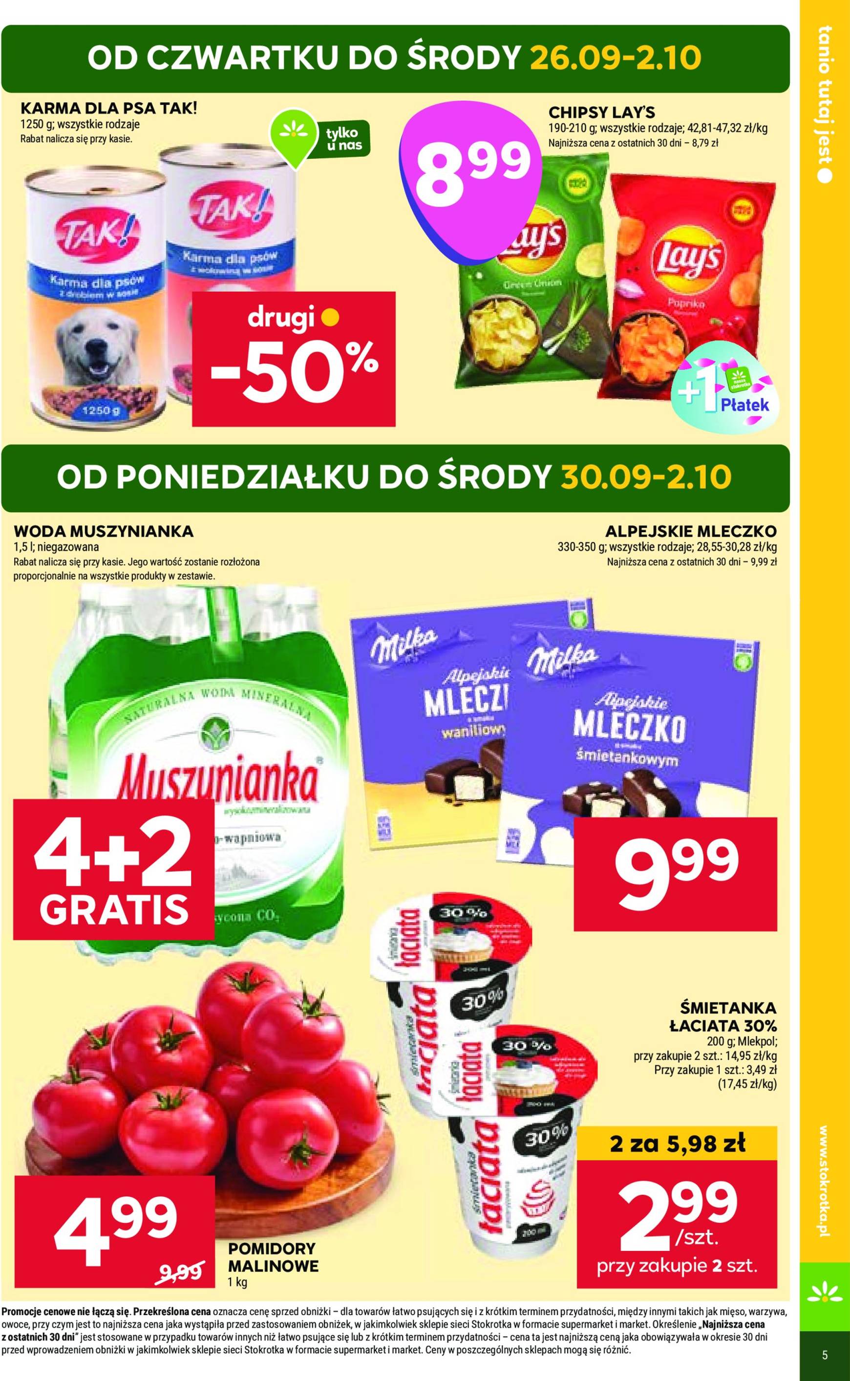 stokrotka - Aktualna Stokrotka - Market gazetka ważna od 26.09. - 02.10. - page: 5