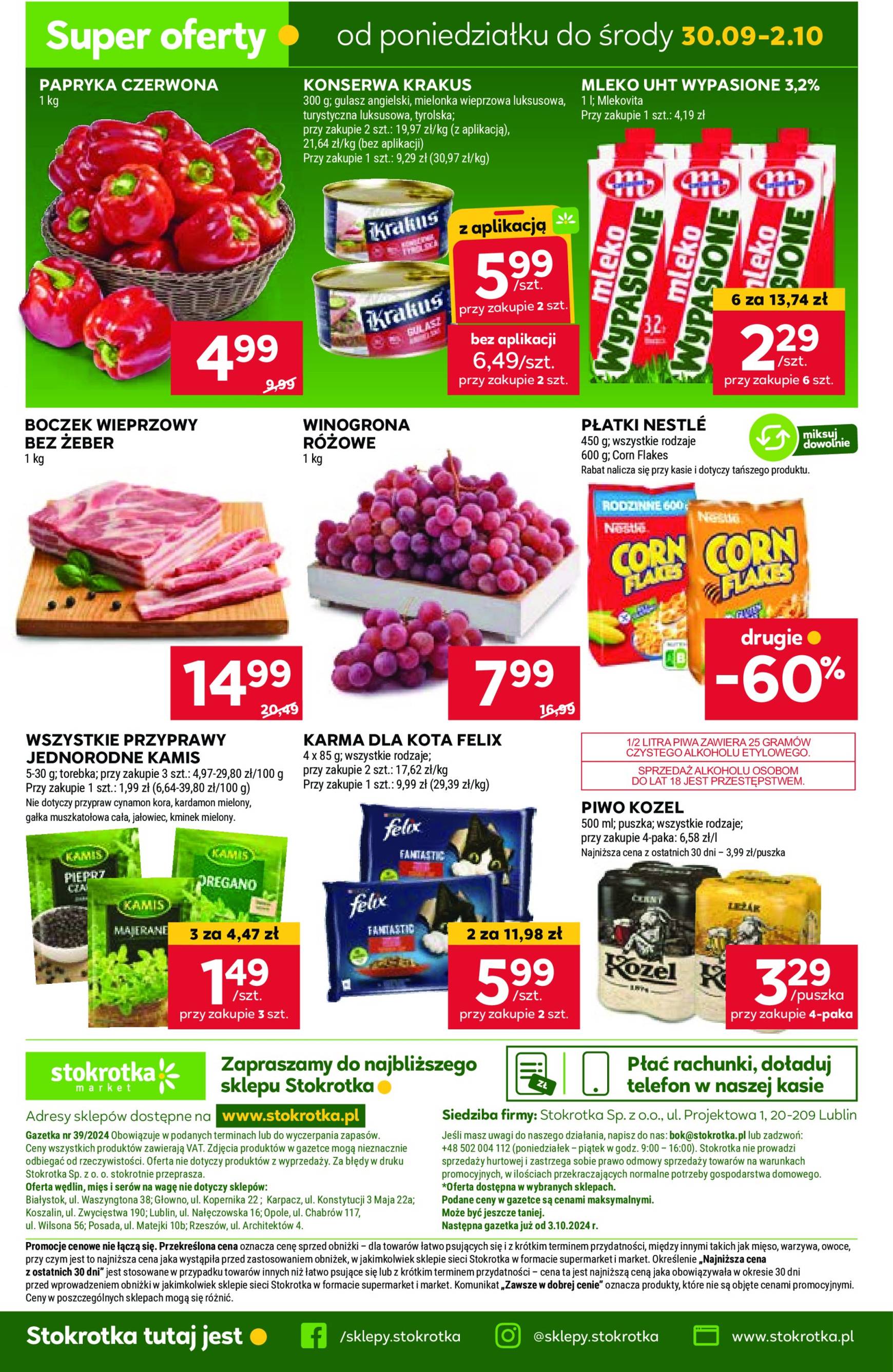 stokrotka - Aktualna Stokrotka - Market gazetka ważna od 26.09. - 02.10. - page: 24