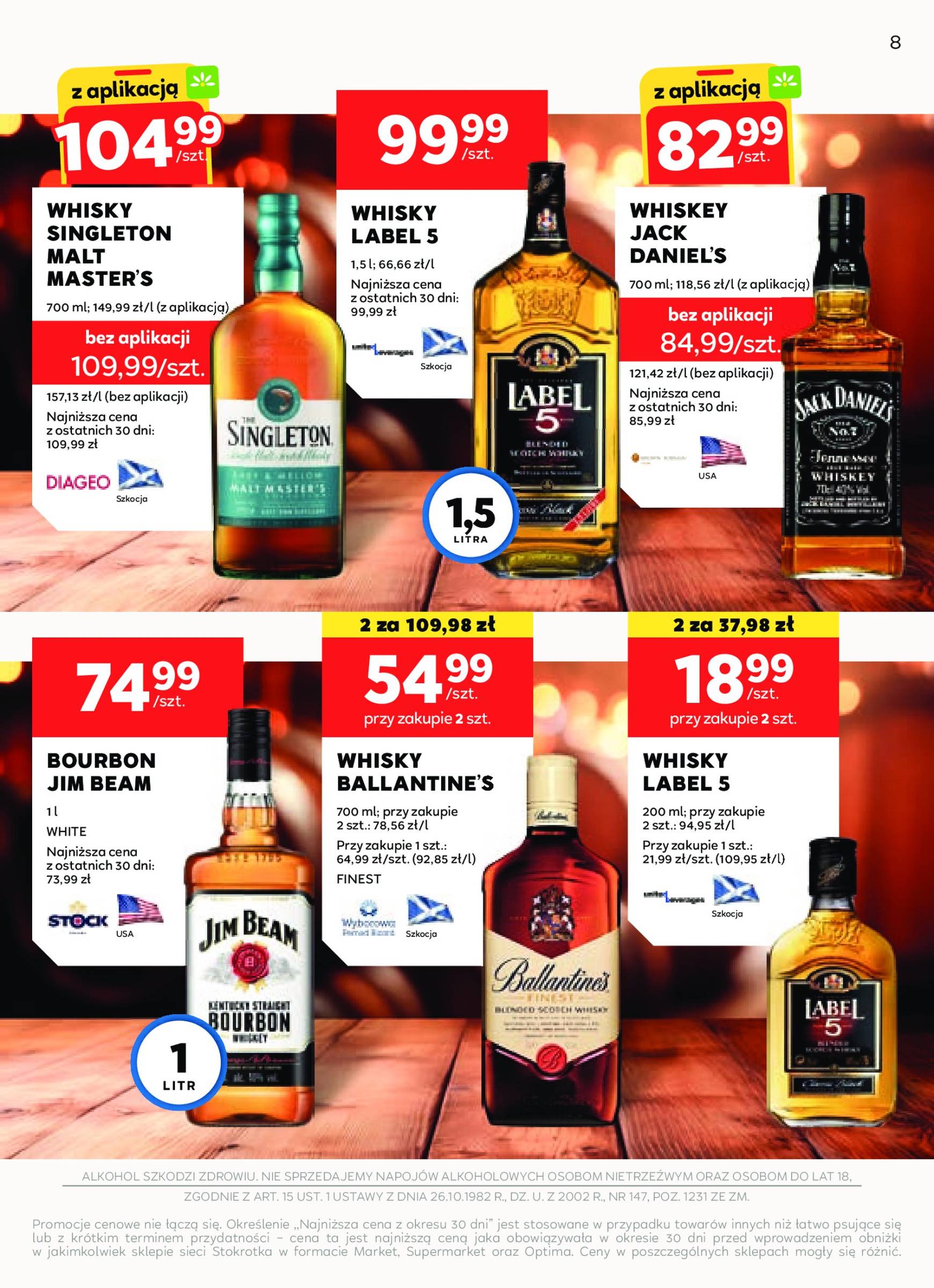 stokrotka - Stokrotka - Oferta alkoholowa gazetka ważna od 10.10. - 06.11. - page: 8