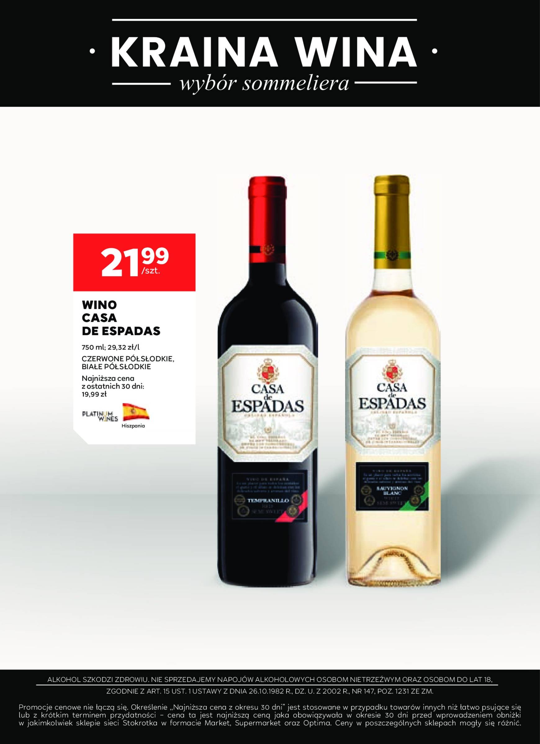 stokrotka - Stokrotka - Oferta alkoholowa gazetka ważna od 10.10. - 06.11. - page: 18