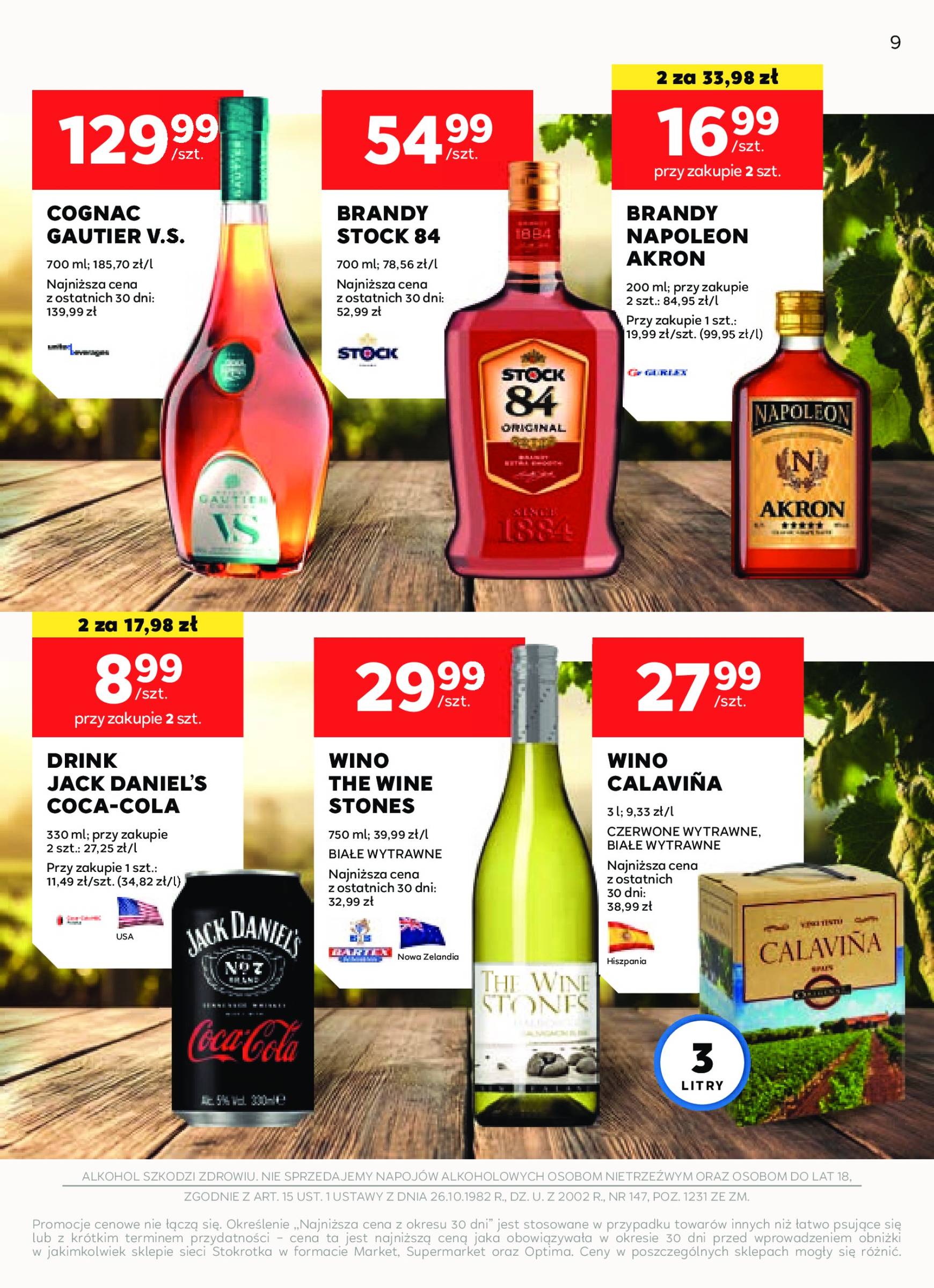 stokrotka - Stokrotka - Oferta alkoholowa gazetka ważna od 10.10. - 06.11. - page: 9