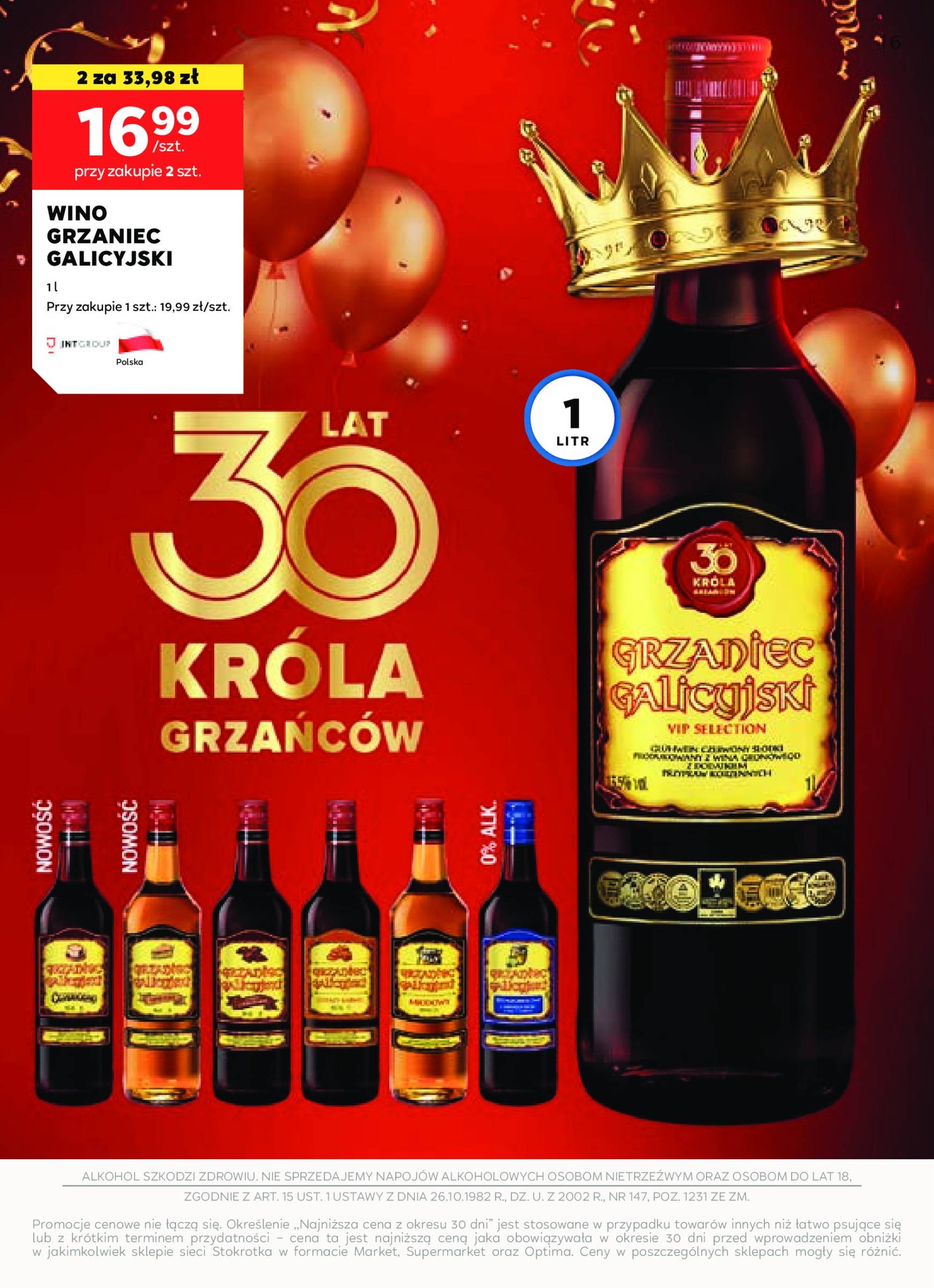 stokrotka - Stokrotka - Oferta alkoholowa gazetka ważna od 10.10. - 06.11. - page: 16