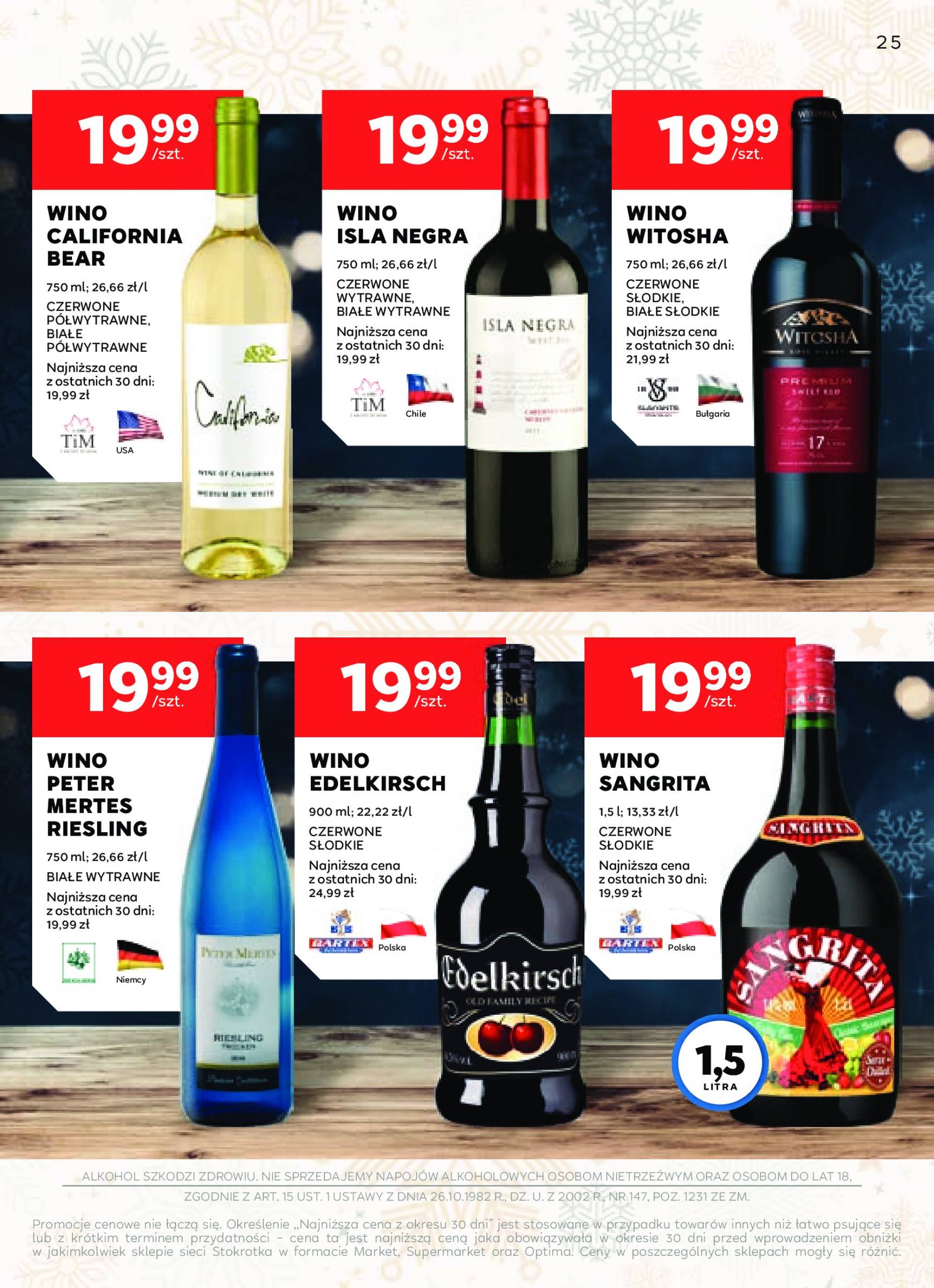 stokrotka - Stokrotka - Oferta alkoholowa gazetka ważna od 05.12. - 02.01. - page: 25