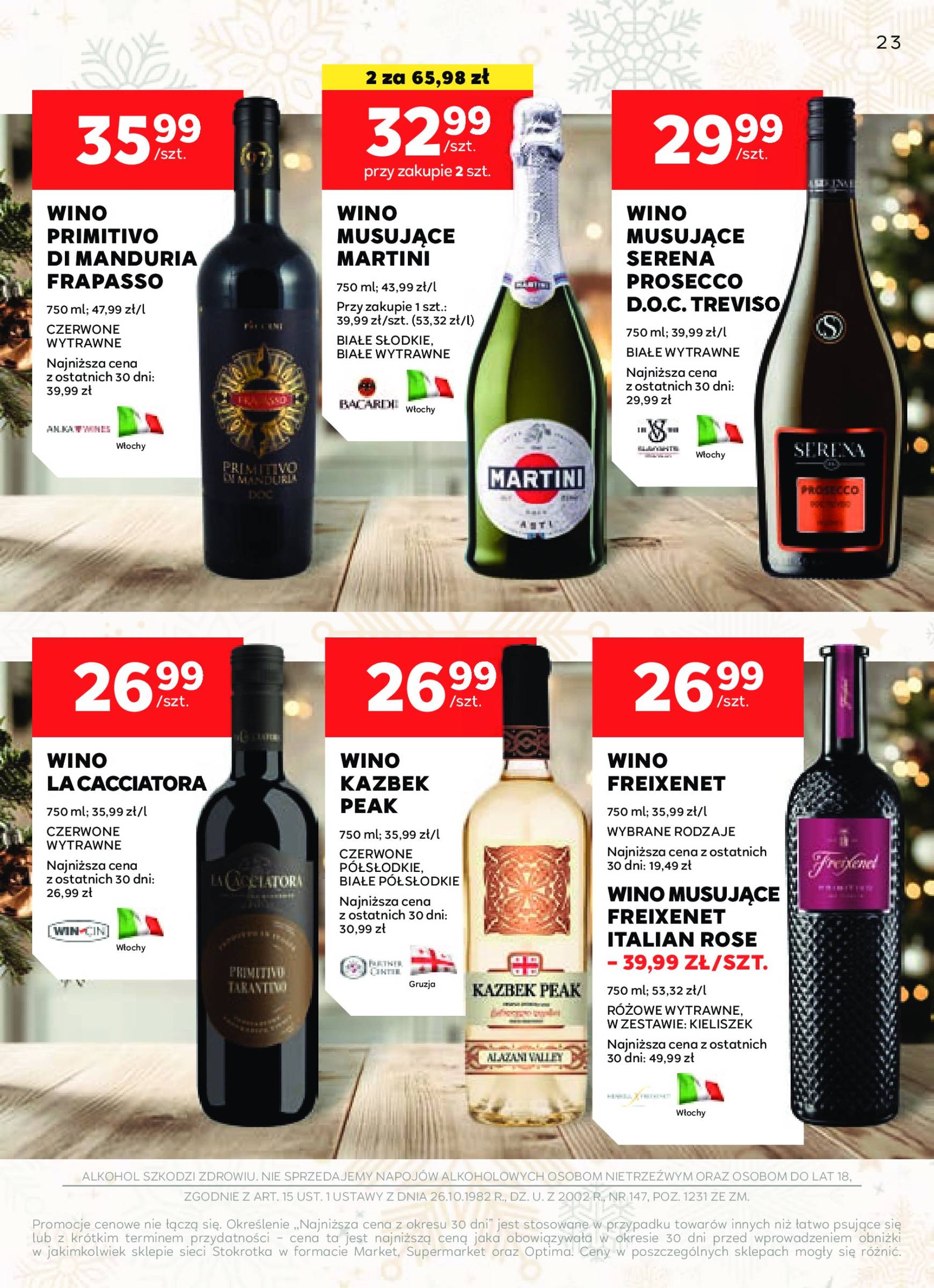 stokrotka - Stokrotka - Oferta alkoholowa gazetka ważna od 05.12. - 02.01. - page: 23