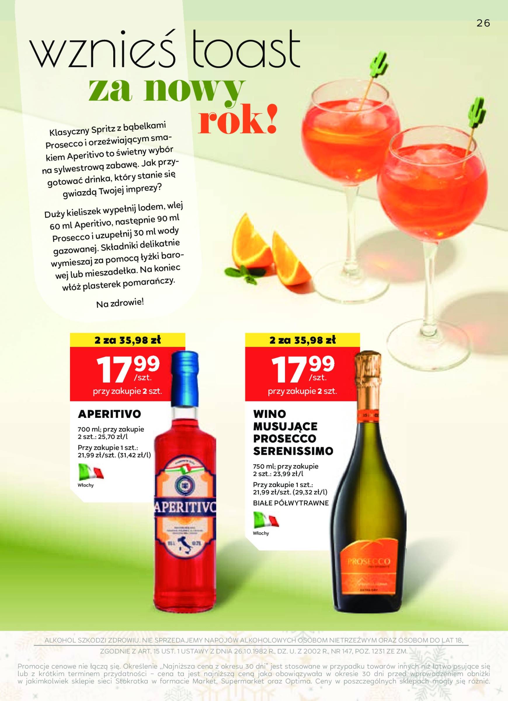 stokrotka - Stokrotka - Oferta alkoholowa gazetka ważna od 05.12. - 02.01. - page: 26