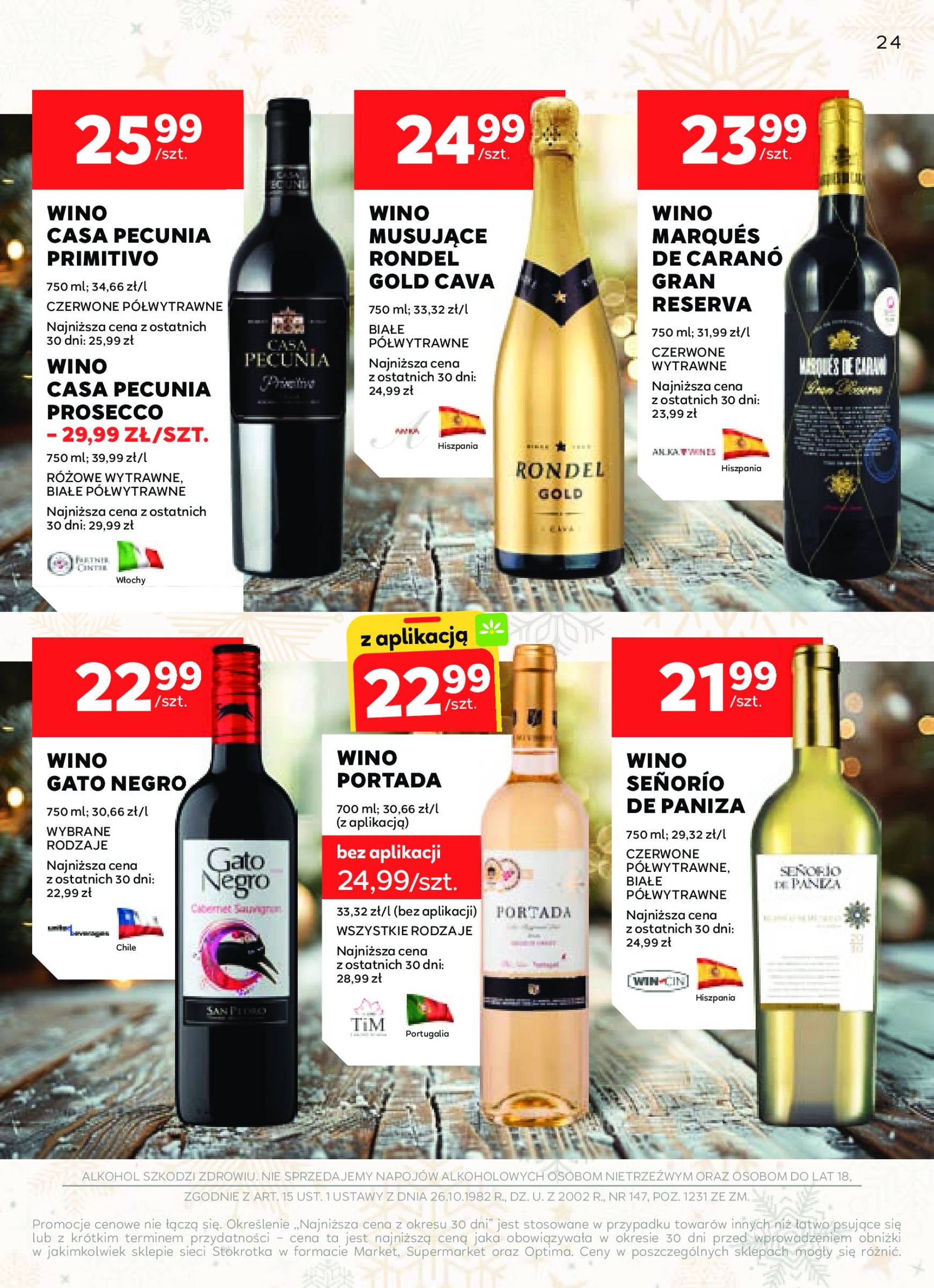 stokrotka - Stokrotka - Oferta alkoholowa gazetka ważna od 05.12. - 02.01. - page: 24