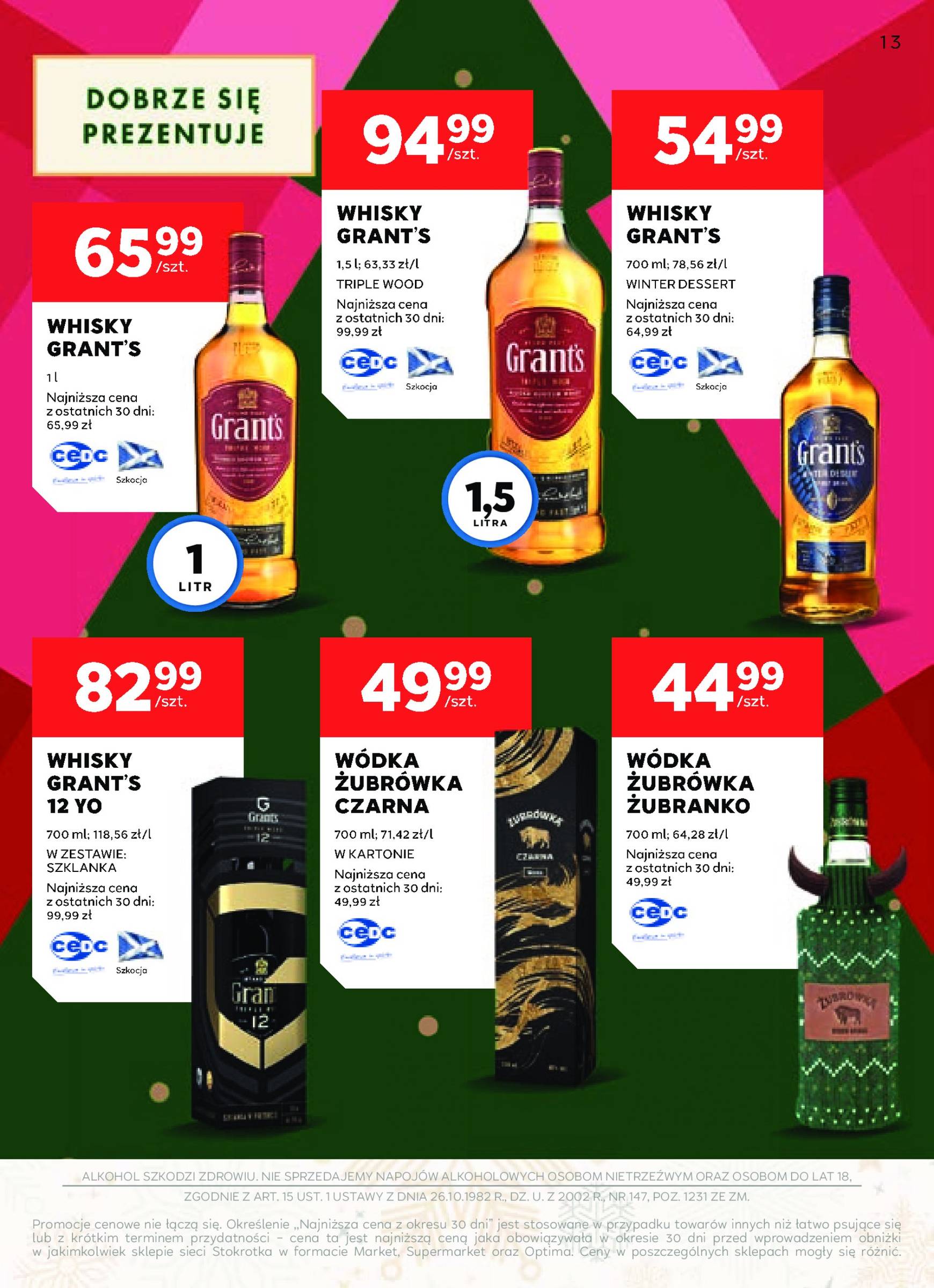 stokrotka - Stokrotka - Oferta alkoholowa gazetka ważna od 05.12. - 02.01. - page: 13