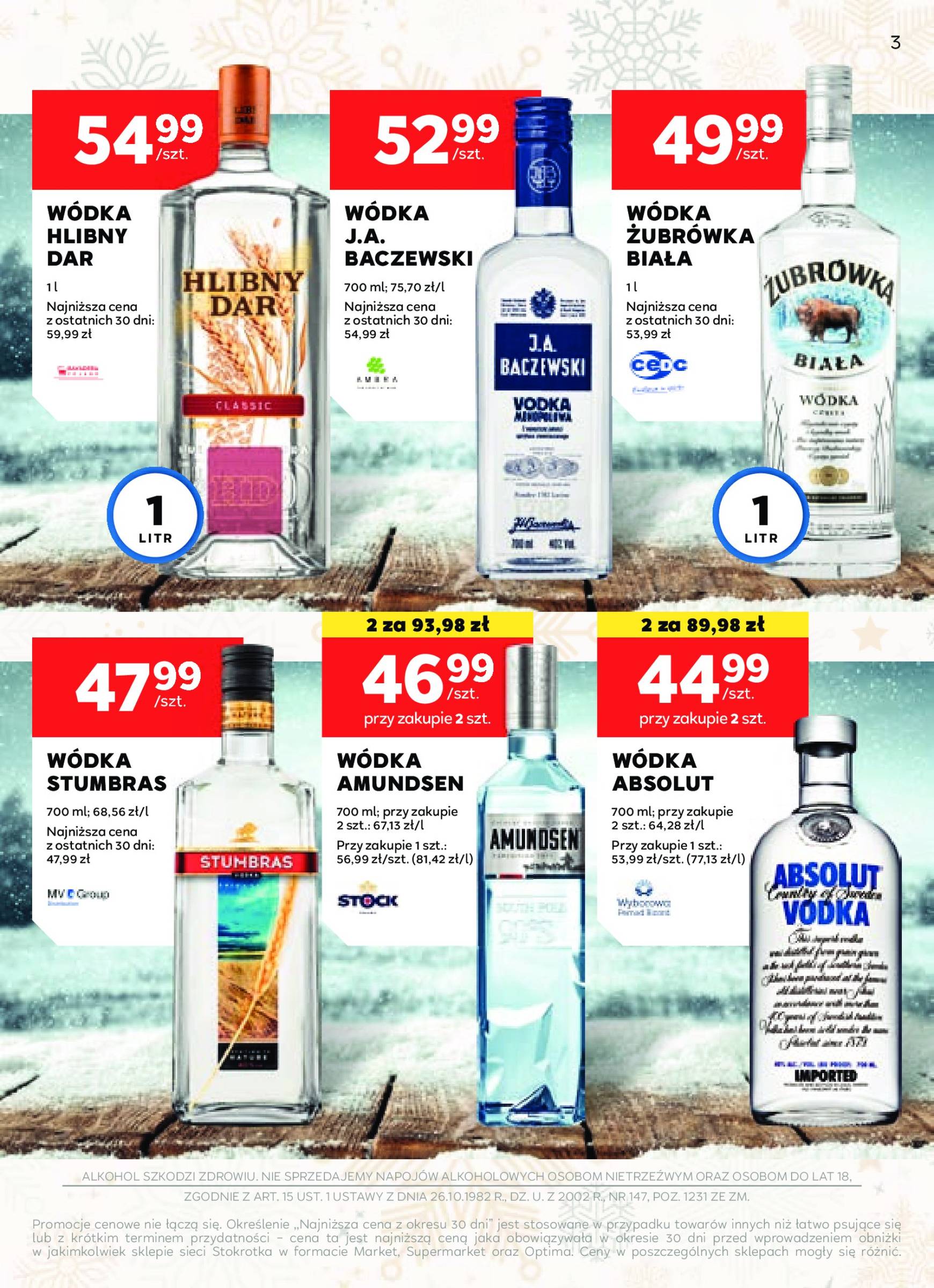 stokrotka - Stokrotka - Oferta alkoholowa gazetka ważna od 05.12. - 02.01. - page: 3