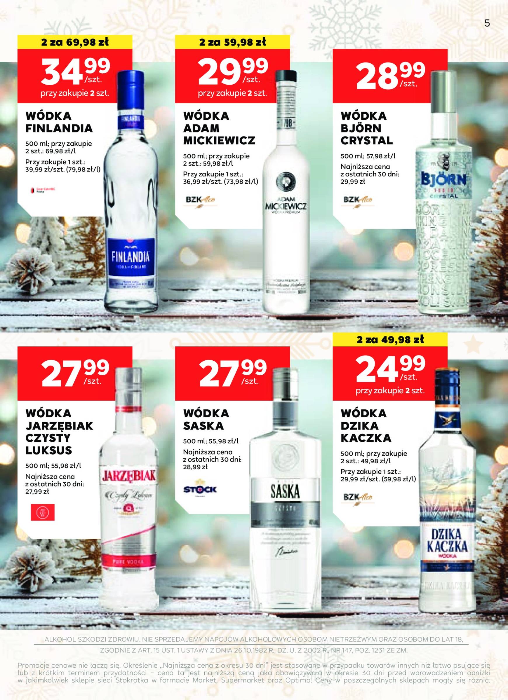 stokrotka - Stokrotka - Oferta alkoholowa gazetka ważna od 05.12. - 02.01. - page: 5