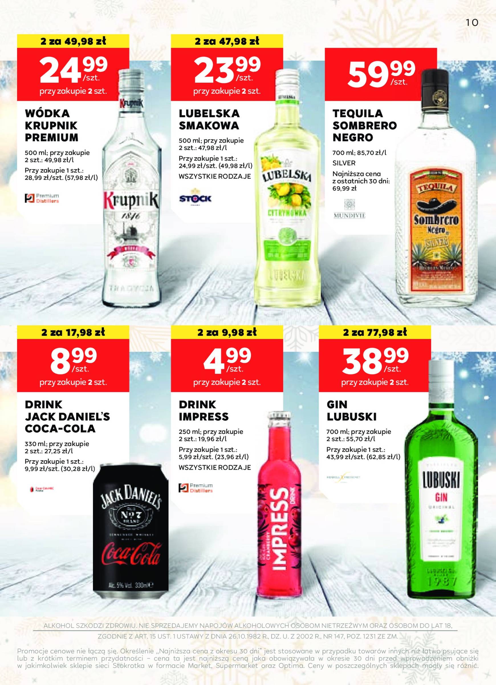 stokrotka - Stokrotka - Oferta alkoholowa gazetka ważna od 05.12. - 02.01. - page: 10