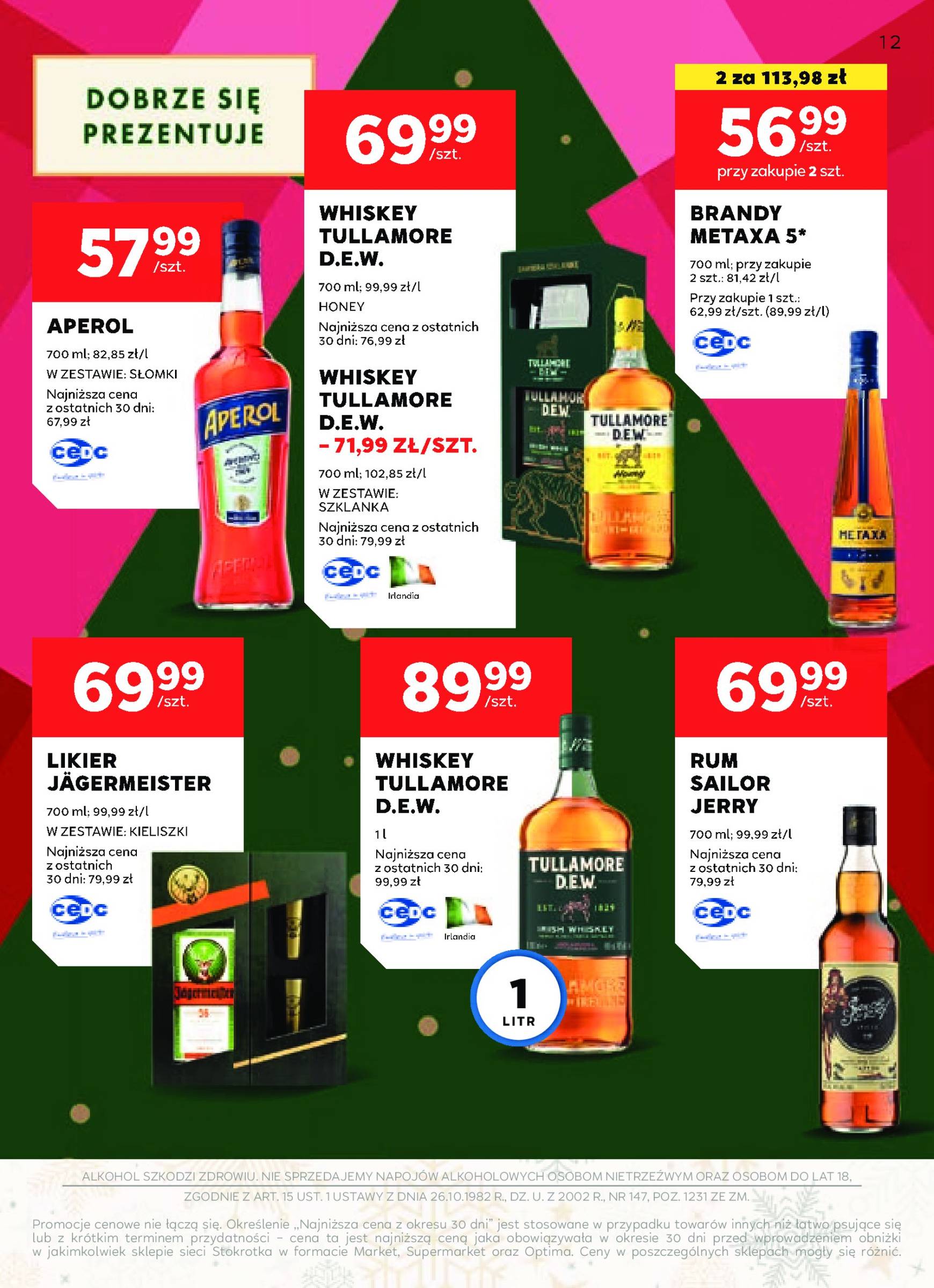 stokrotka - Stokrotka - Oferta alkoholowa gazetka ważna od 05.12. - 02.01. - page: 12