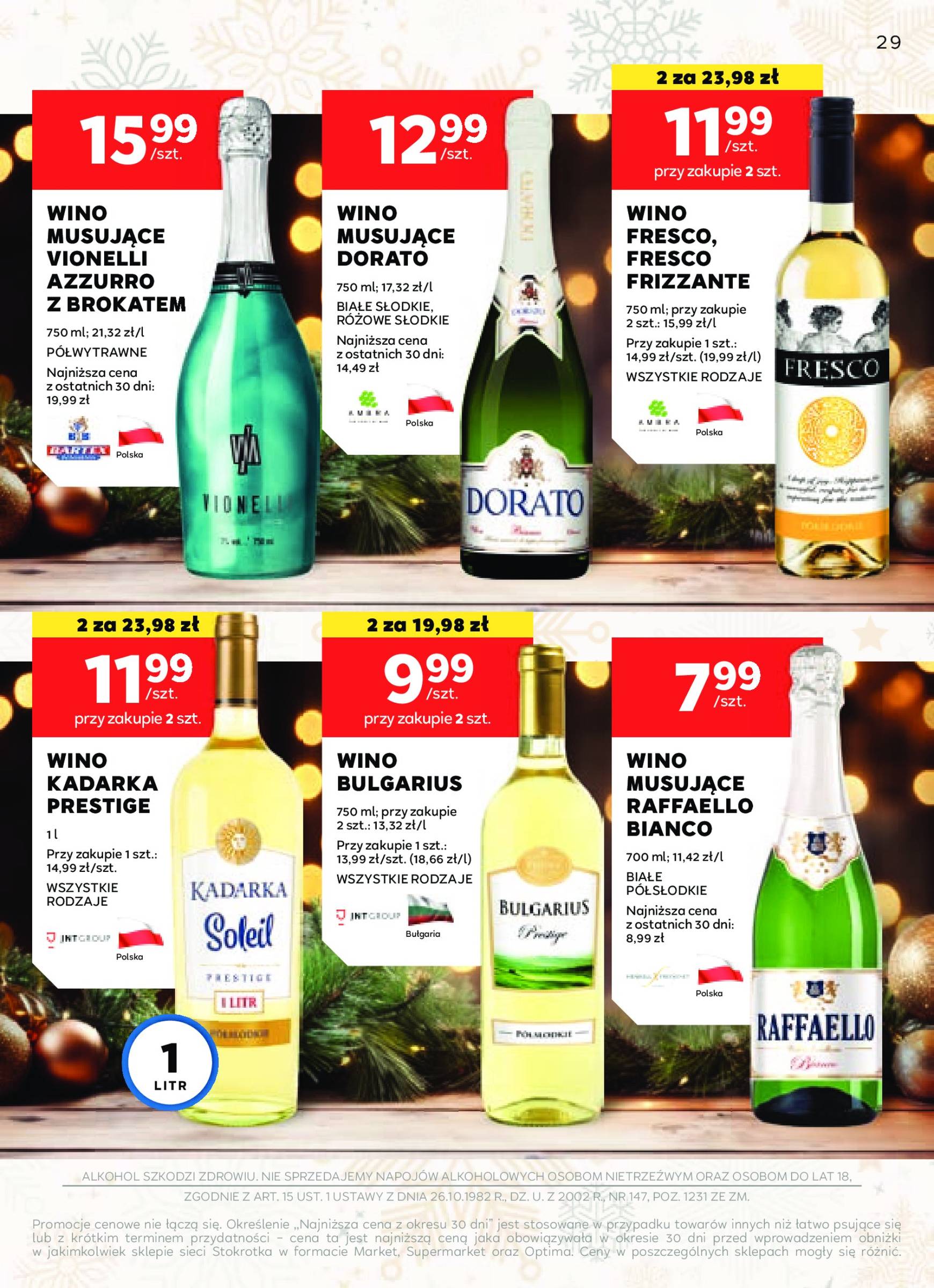 stokrotka - Stokrotka - Oferta alkoholowa gazetka ważna od 05.12. - 02.01. - page: 29