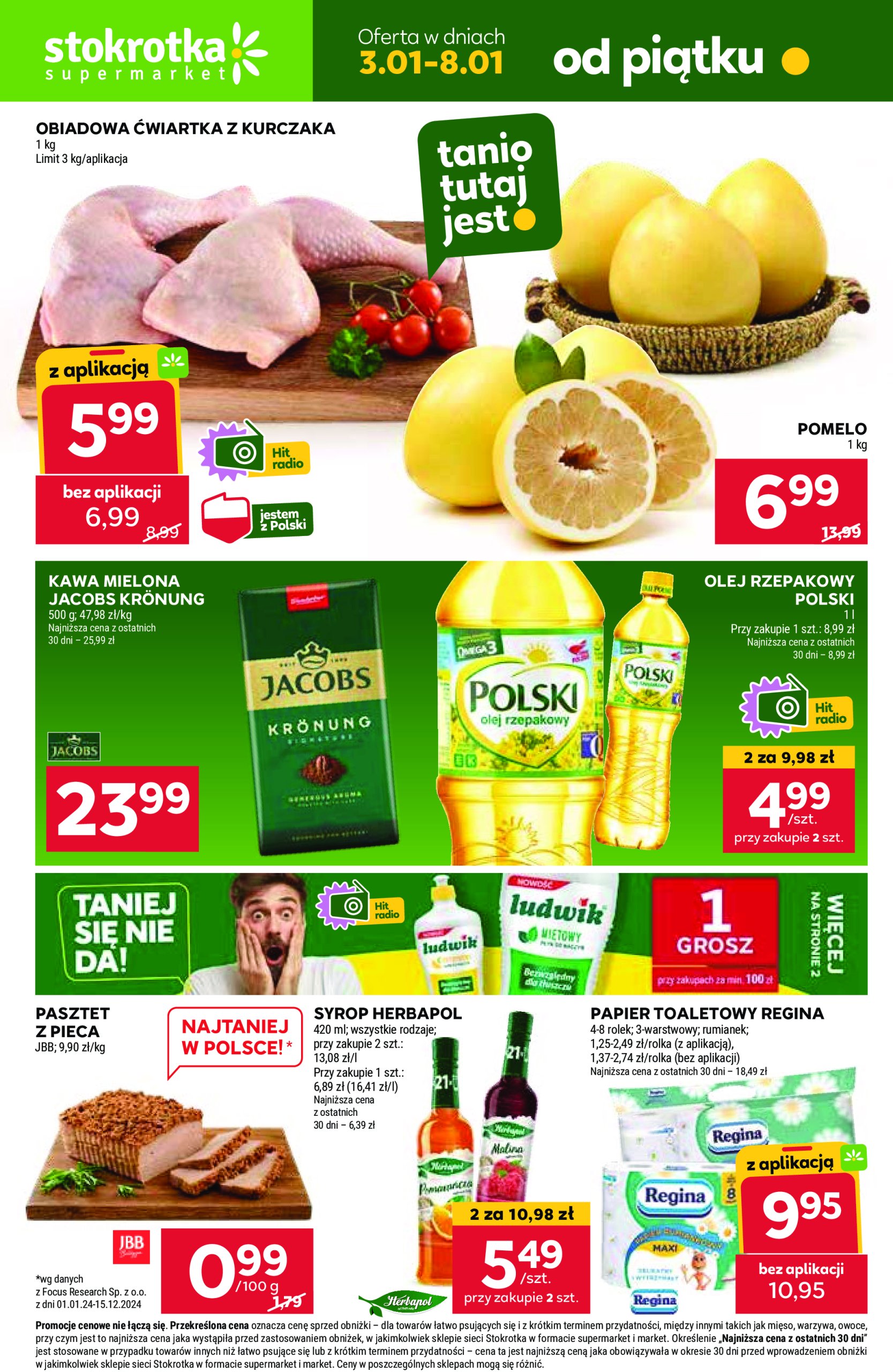 stokrotka - Stokrotka - Supermarket gazetka ważna od 03.01. - 08.01.