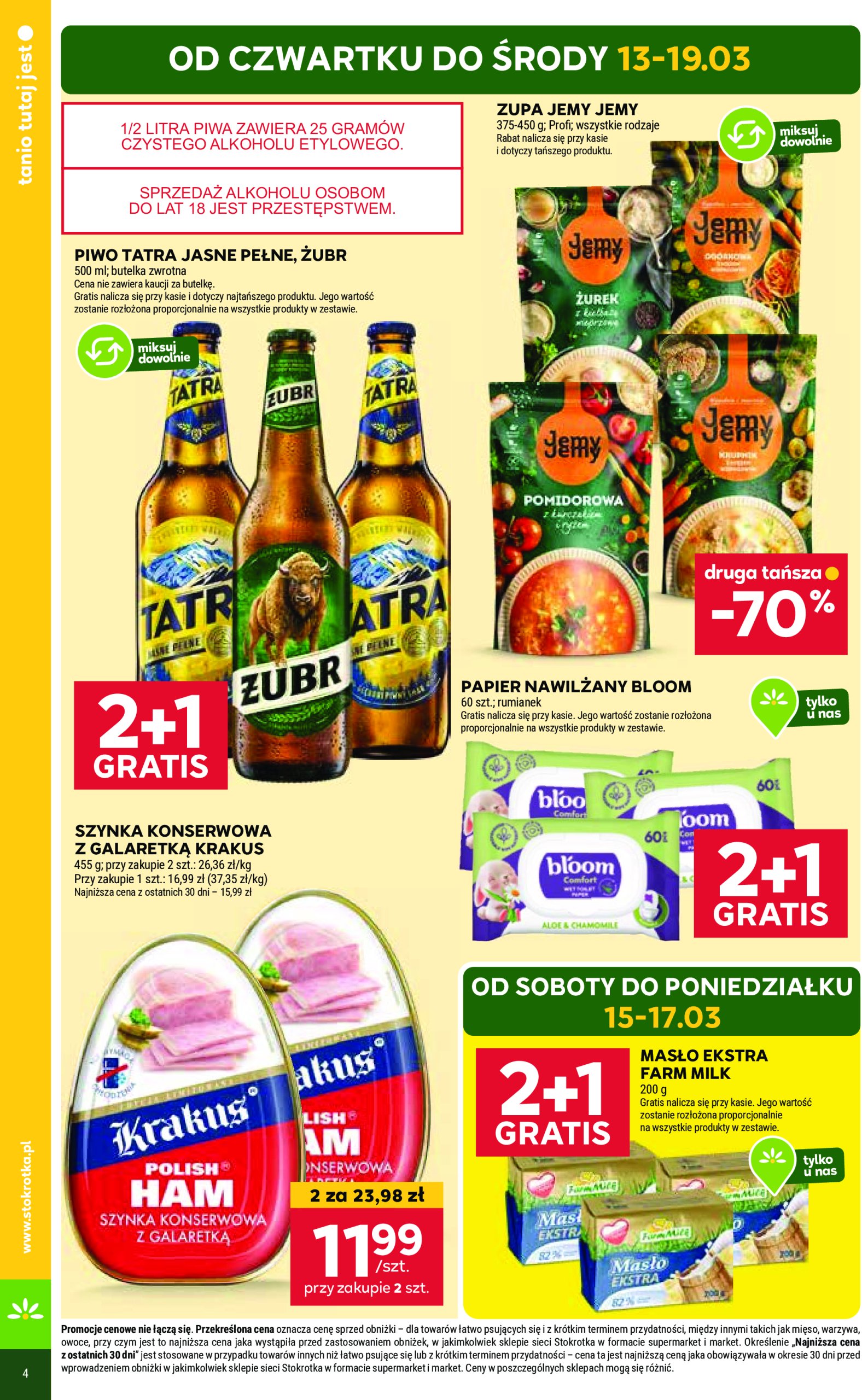 stokrotka - Stokrotka - Supermarket gazetka ważna od 13.03. - 19.03. - page: 4