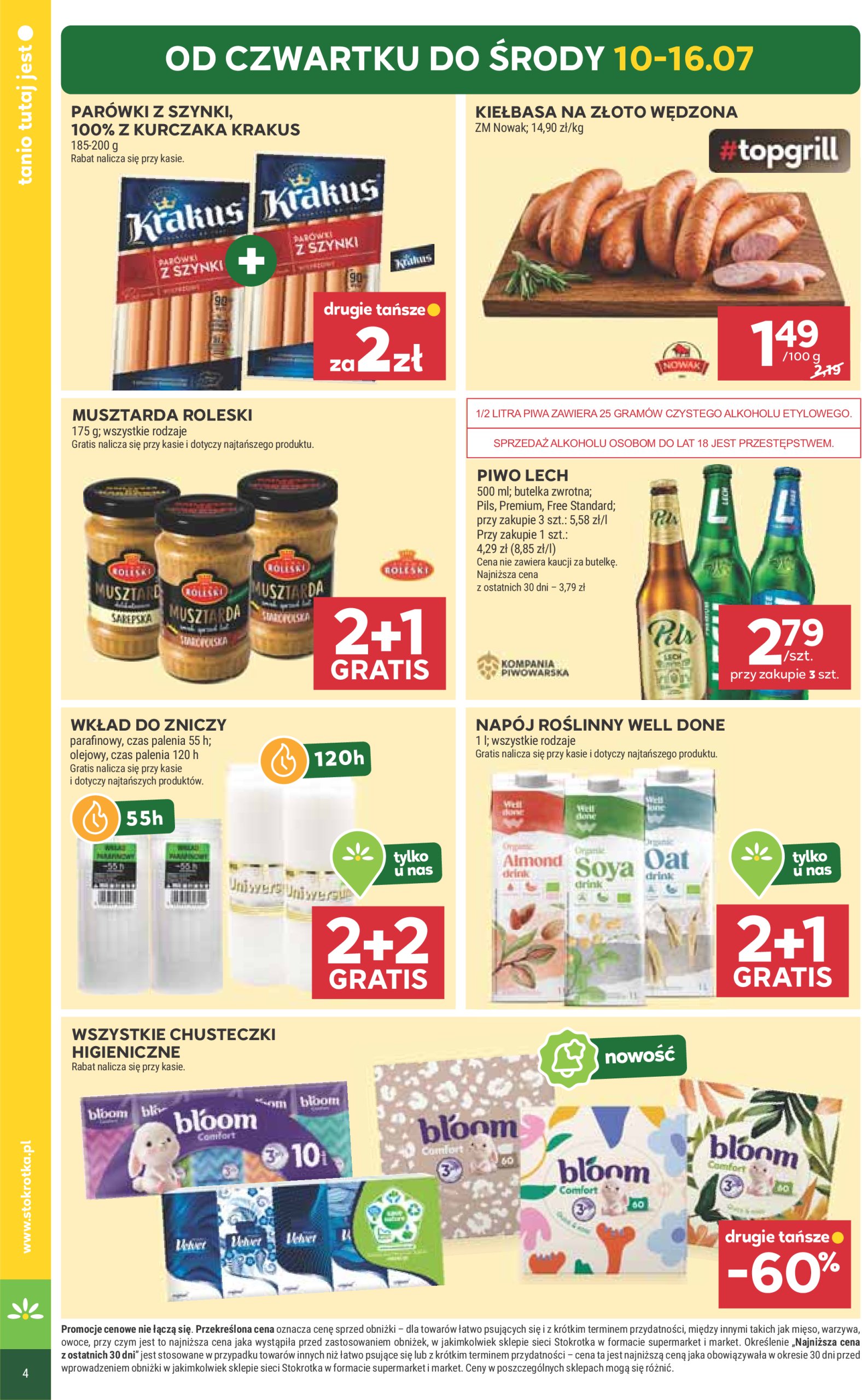 stokrotka - Gazetka Stokrotka - Supermarket ważna od 10.07. - 16.07. - page: 4