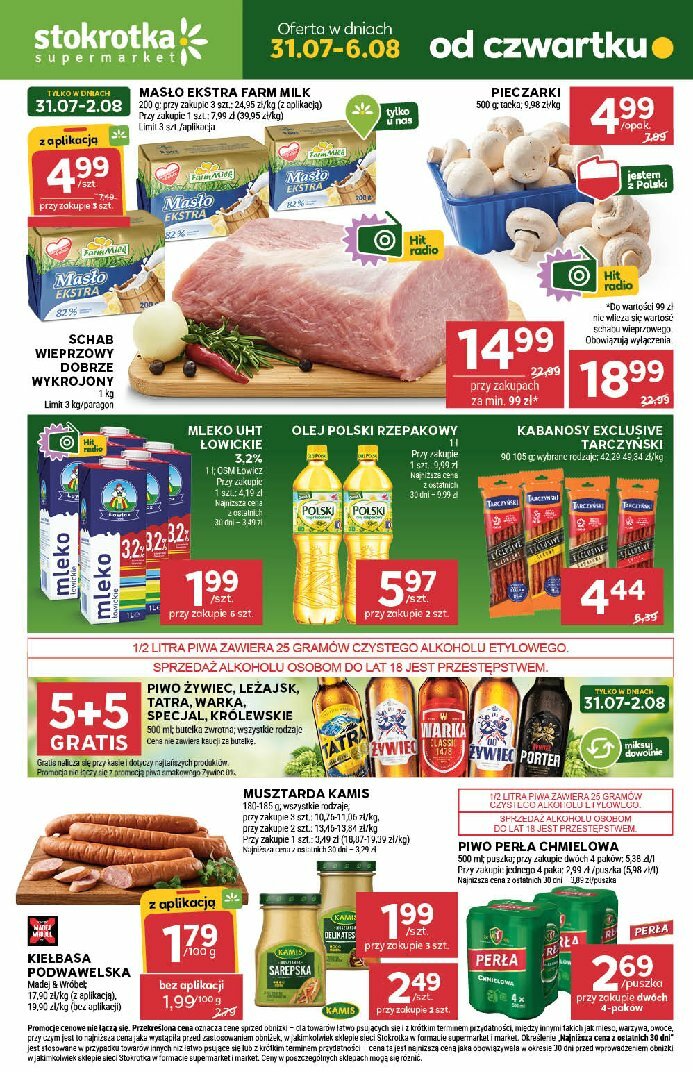 stokrotka - Gazetka Stokrotka - Supermarket ważna od 31.07. - 06.08.