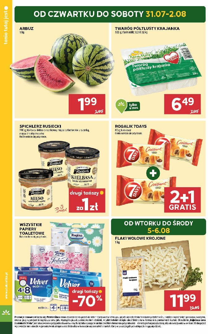 stokrotka - Gazetka Stokrotka - Supermarket ważna od 31.07. - 06.08. - page: 2