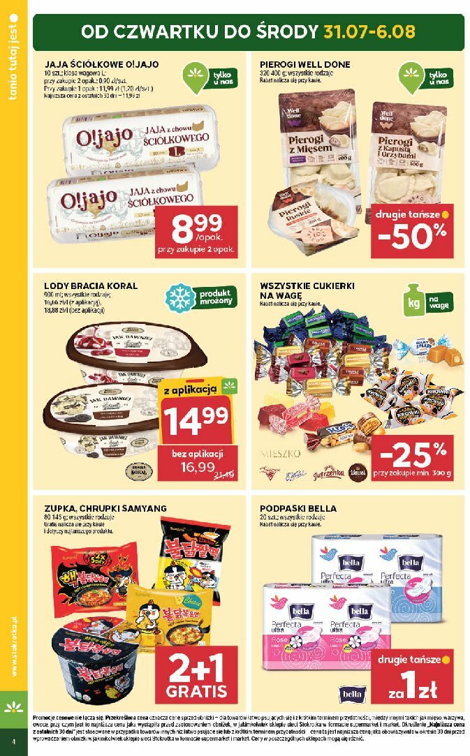 stokrotka - Gazetka Stokrotka - Supermarket ważna od 31.07. - 06.08. - page: 4
