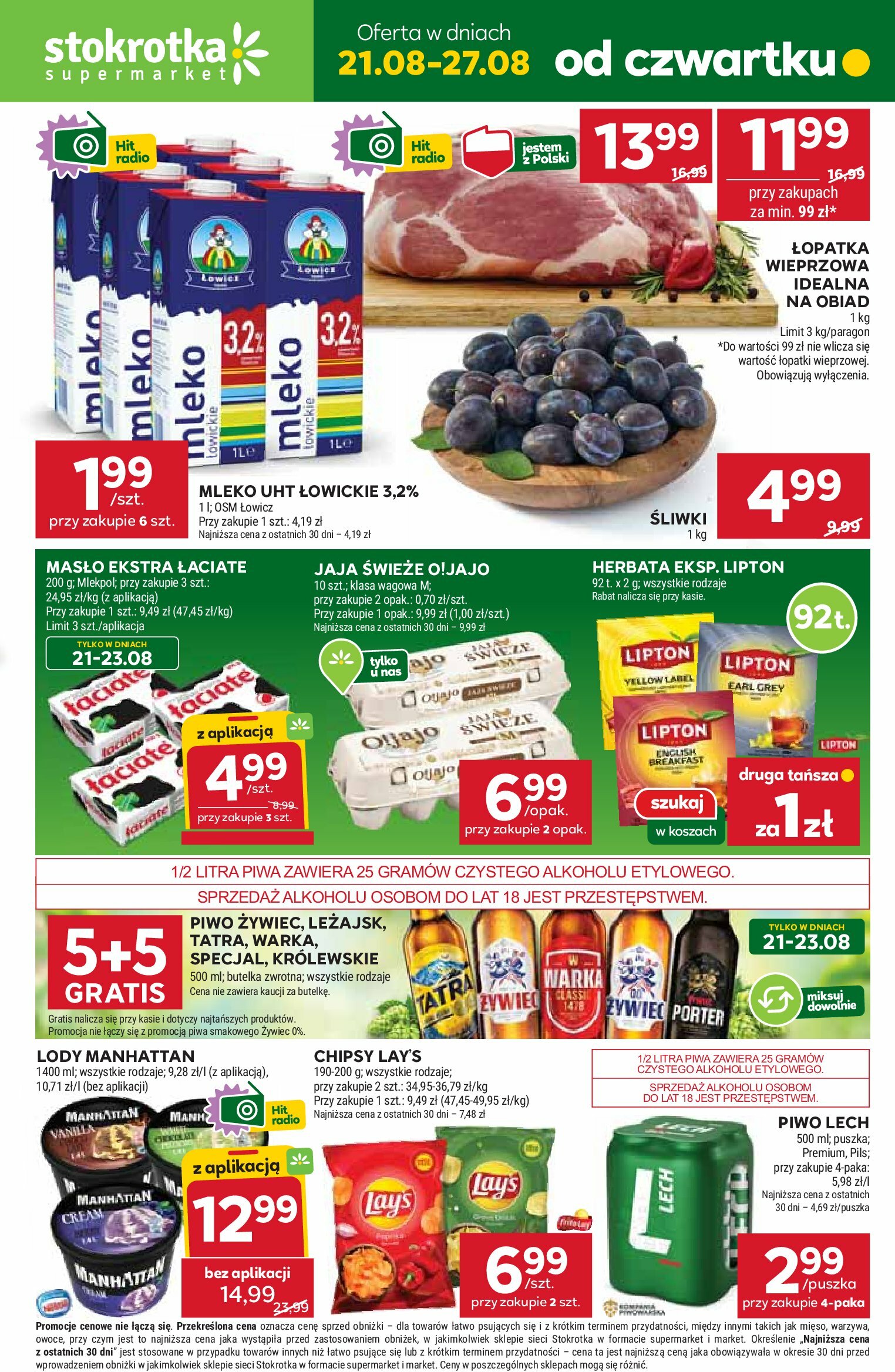 stokrotka - Gazetka Stokrotka - Supermarket - ważna od 21.08. do 27.08.