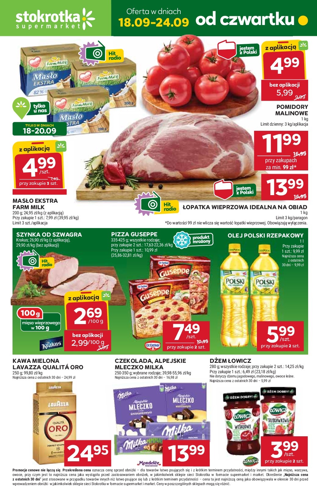 stokrotka - Gazetka Stokrotka - Supermarket - ważna od 18.09. do 24.09.